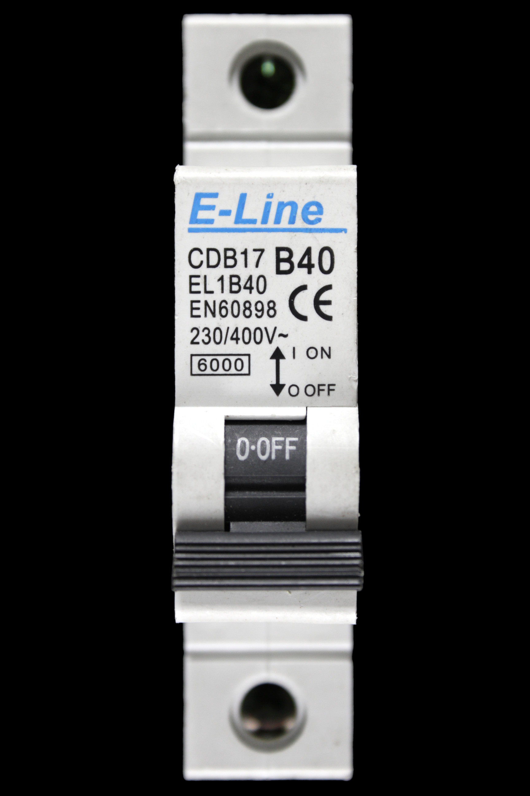 E-LINE 40 AMP CURVE B 6kA MCB CIRCUIT BREAKER CDB17 EL1B40