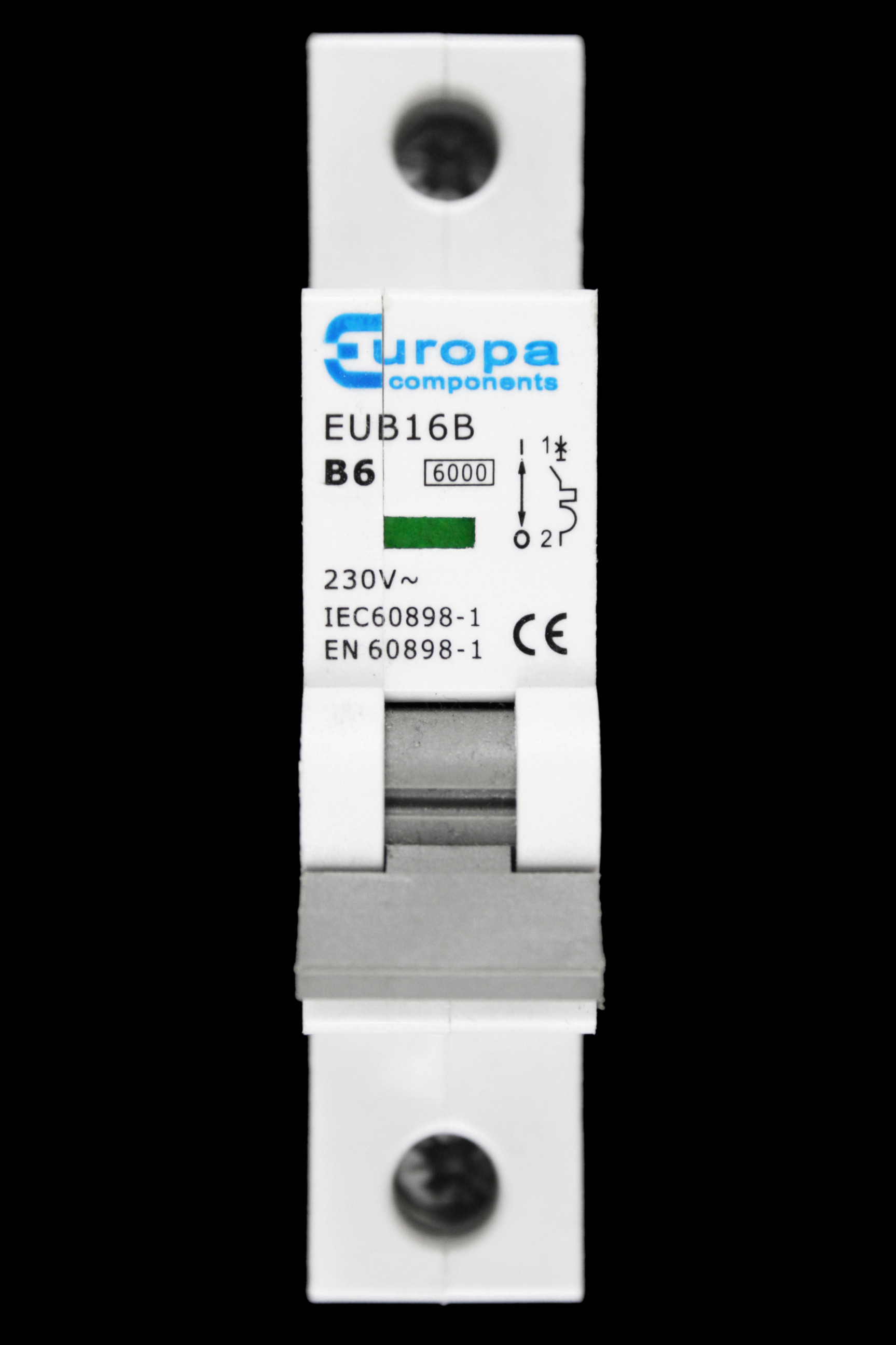 EUROPA 6 AMP CURVE B 6kA MCB CIRCUIT BREAKER EUB16B