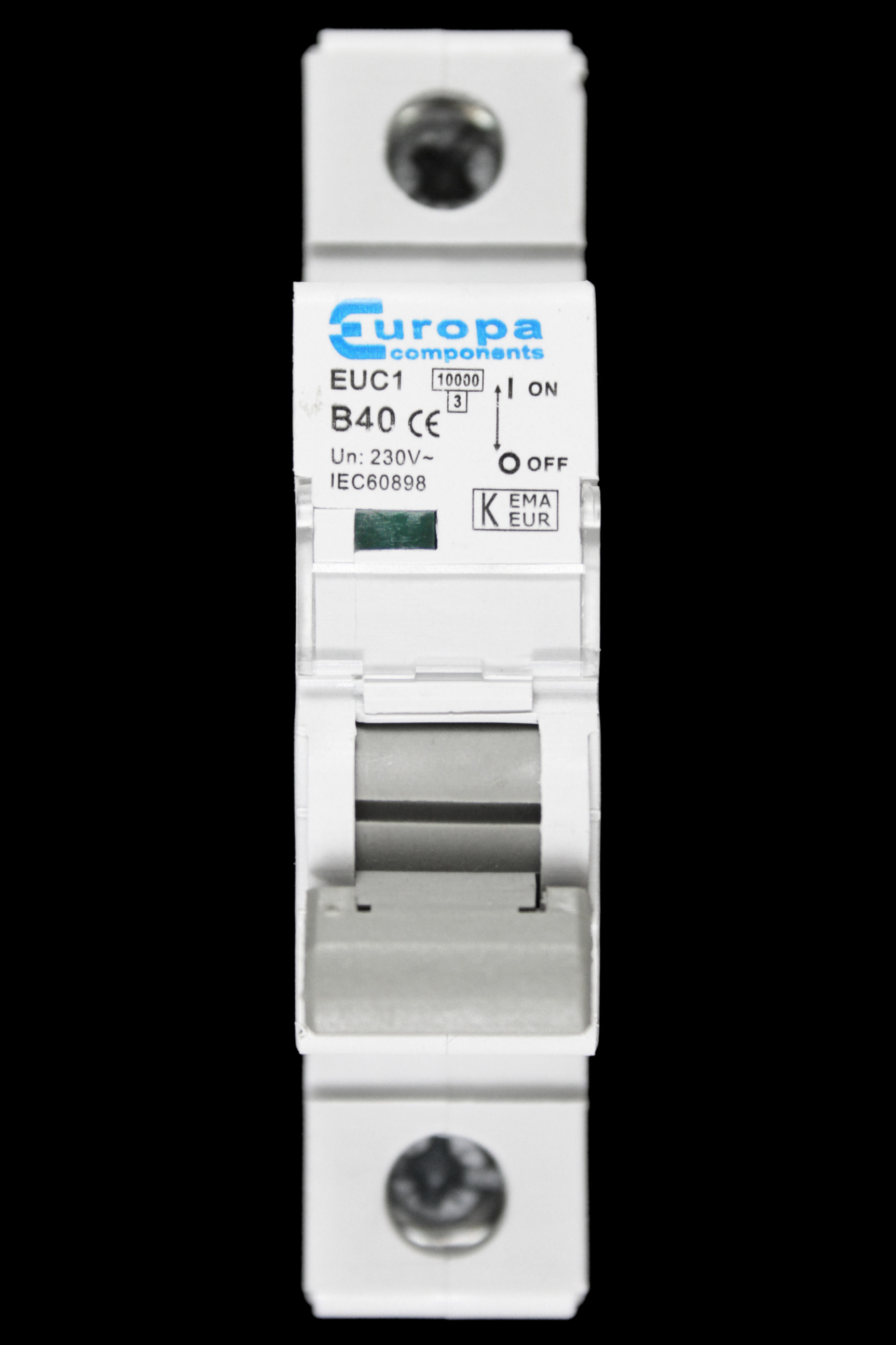 EUROPA 40 AMP CURVE B 10kA MCB CIRCUIT BREAKER EUC1