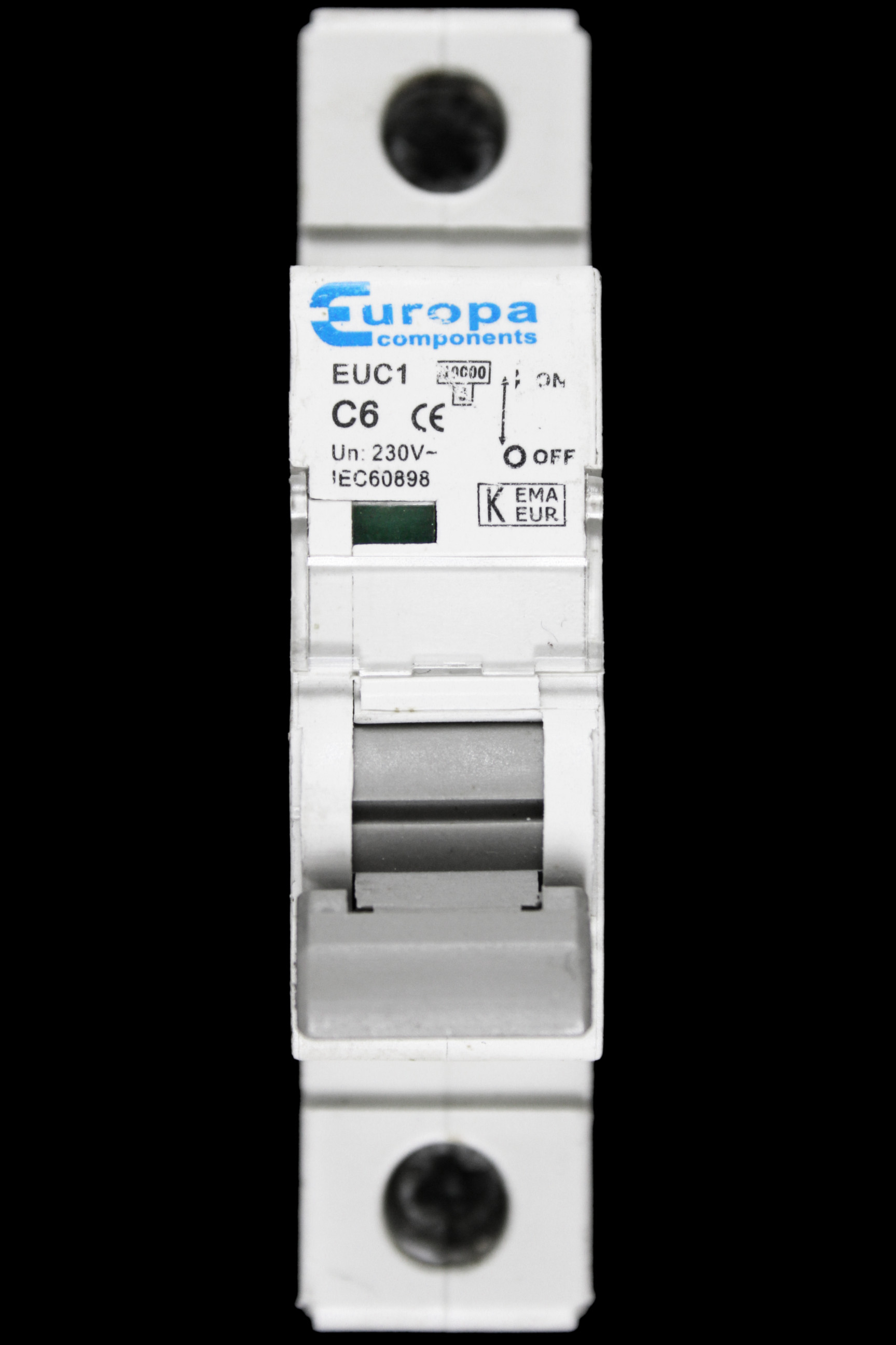 EUROPA 6 AMP CURVE C 10kA MCB CIRCUIT BREAKER EUC1