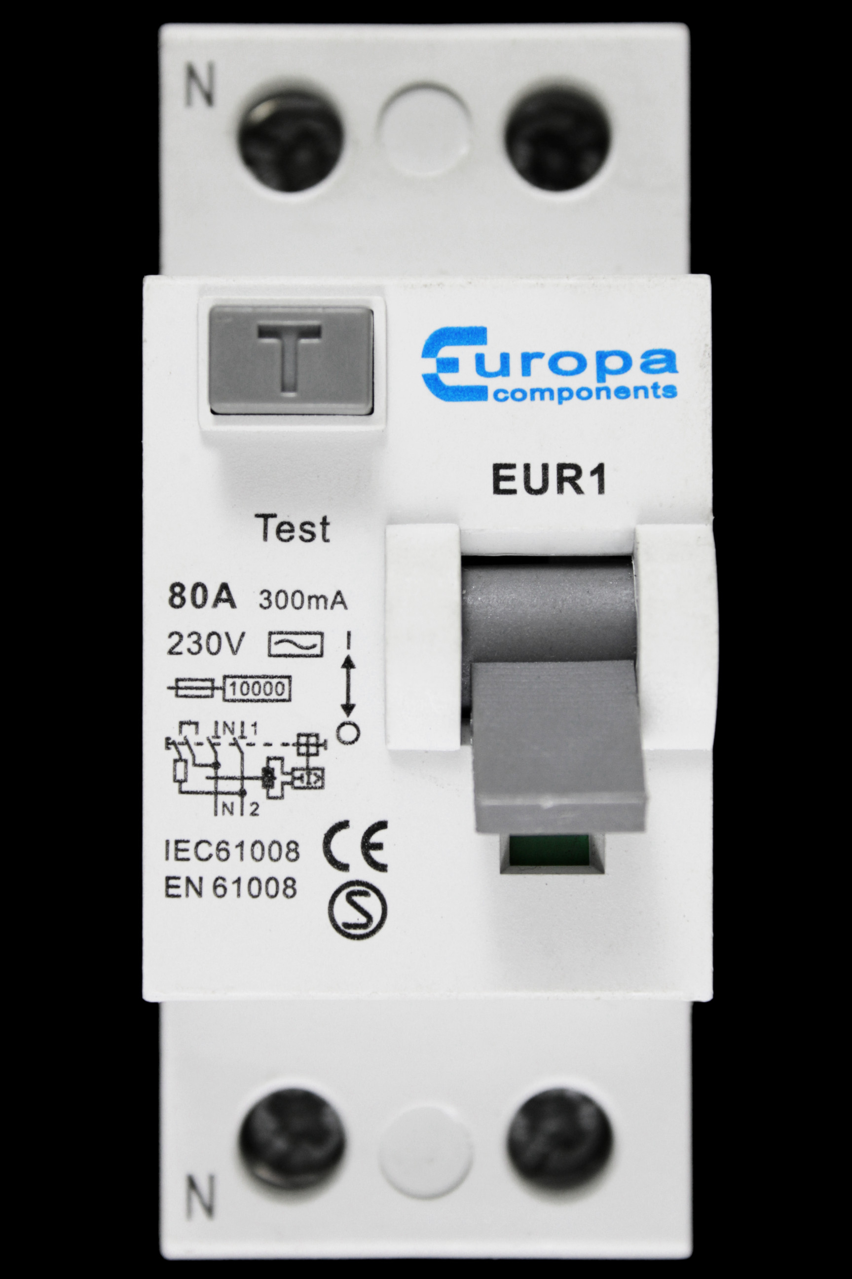 EUROPA 80 RCD DOUBLE POLE 300mA TYPE AC EUR1