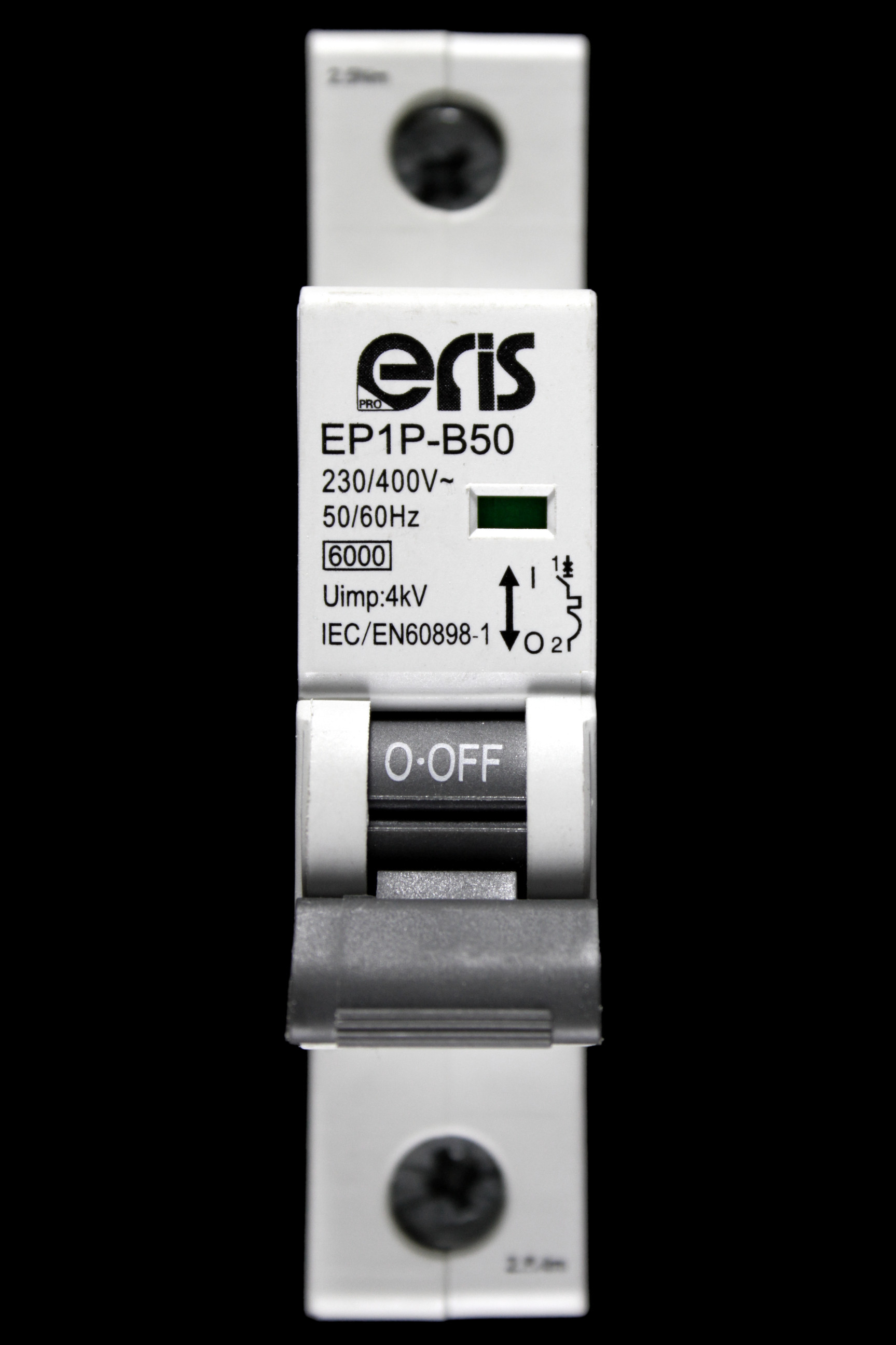 ERIS PRO 50 AMP CURVE B 6kA MCB CIRCUIT BREAKER EP1P-B50