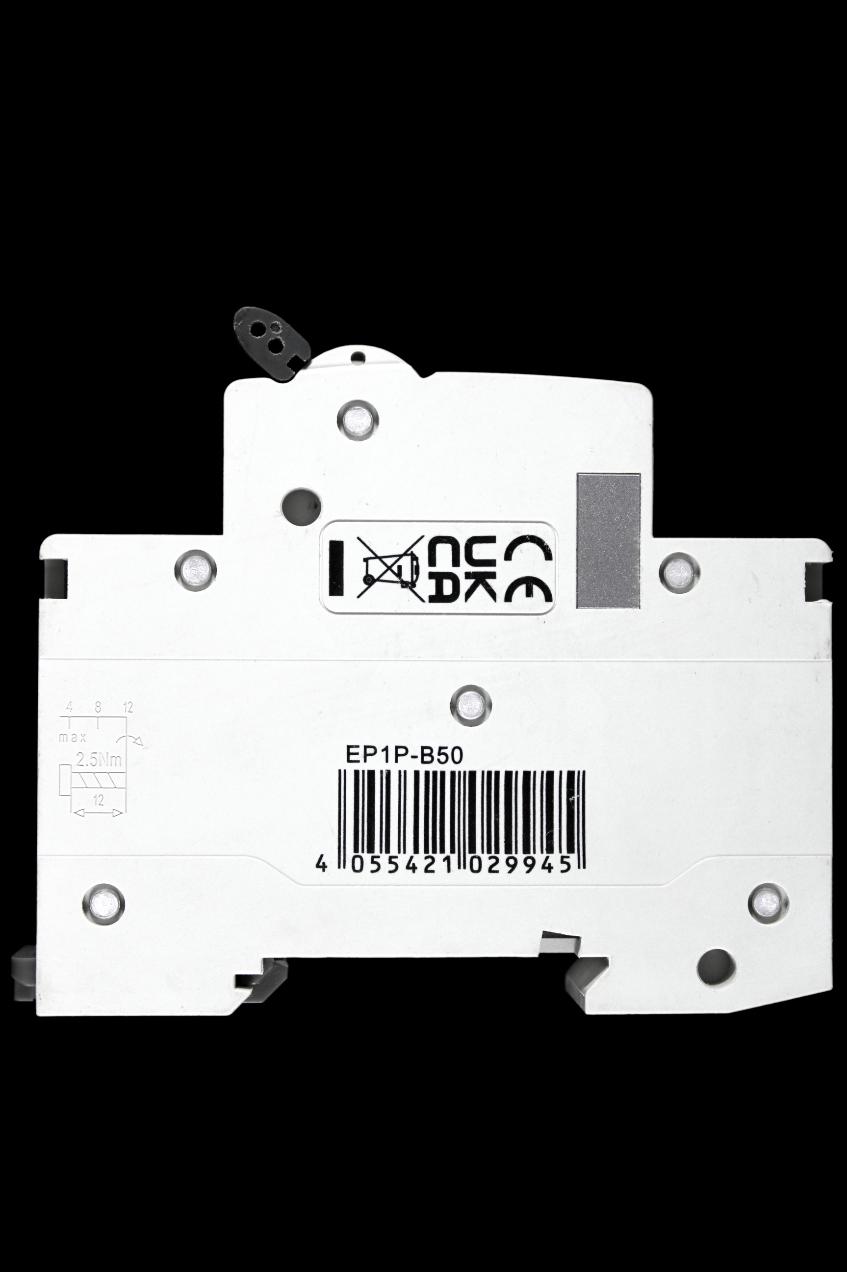 ERIS PRO 50 AMP CURVE B 6kA MCB CIRCUIT BREAKER EP1P-B50