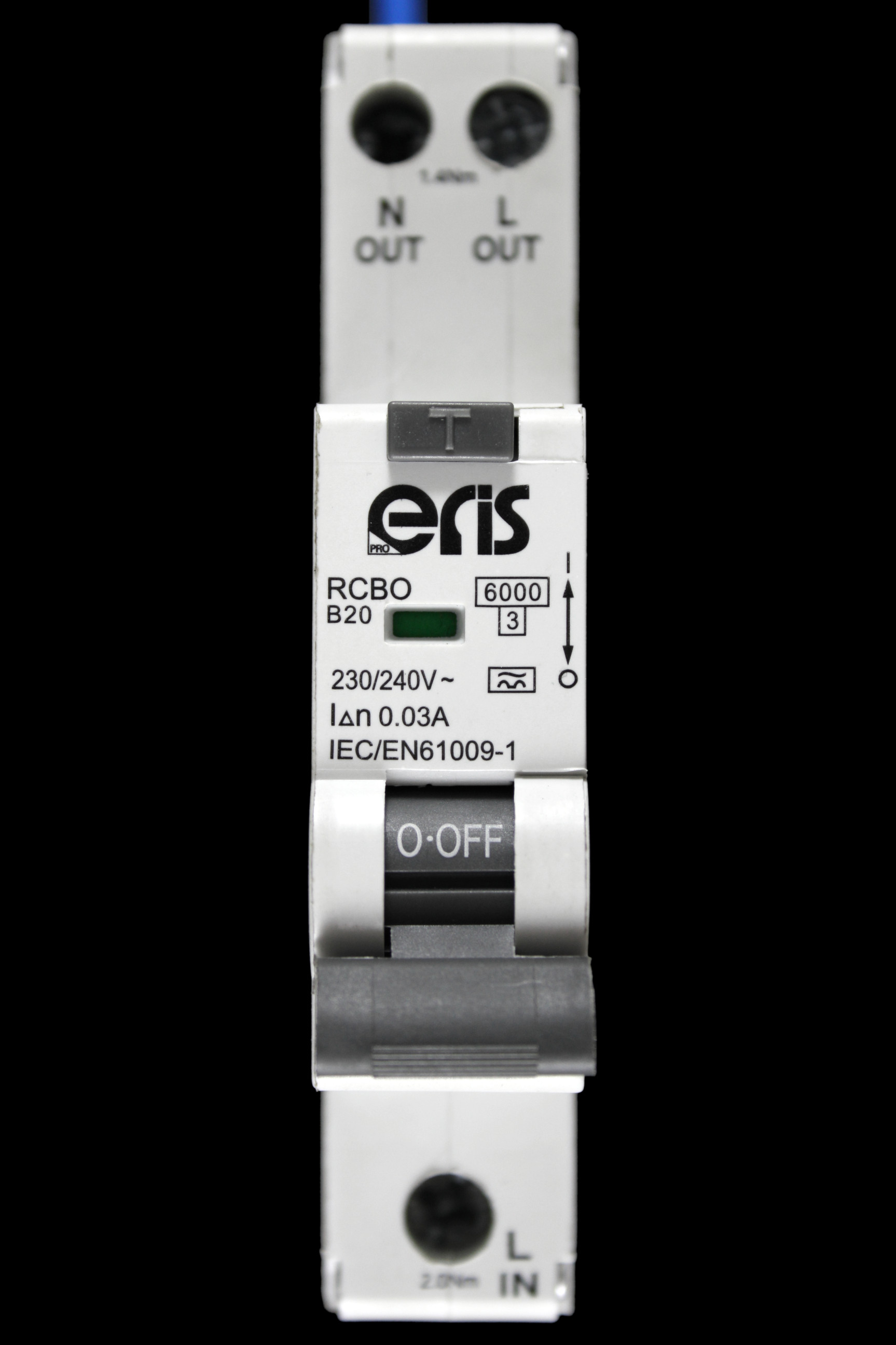 ERIS B 20 RCBO 6kA 30mA TYPE A EP1P-RCBO-B20