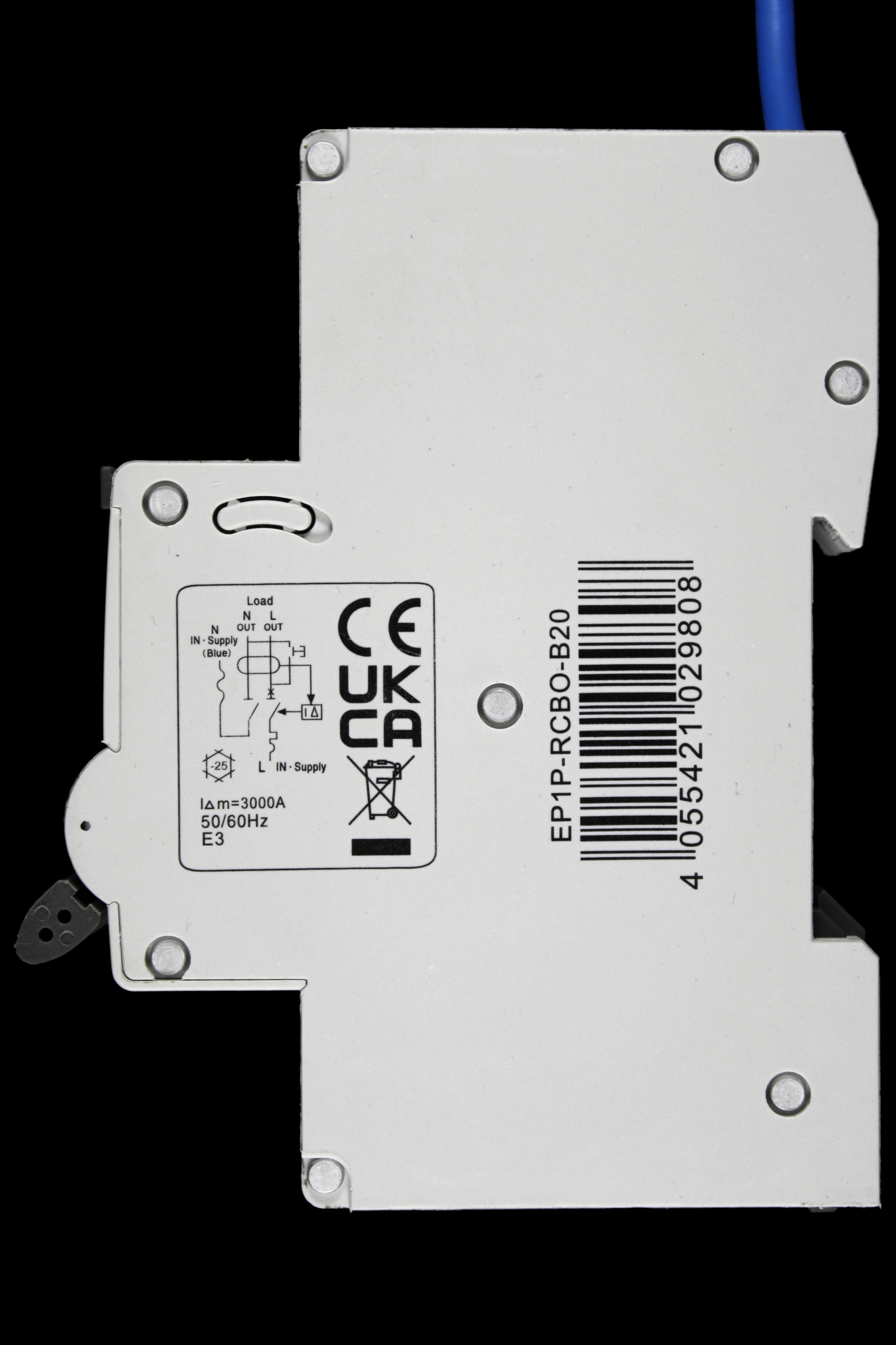 ERIS B 20 RCBO 6kA 30mA TYPE A EP1P-RCBO-B20