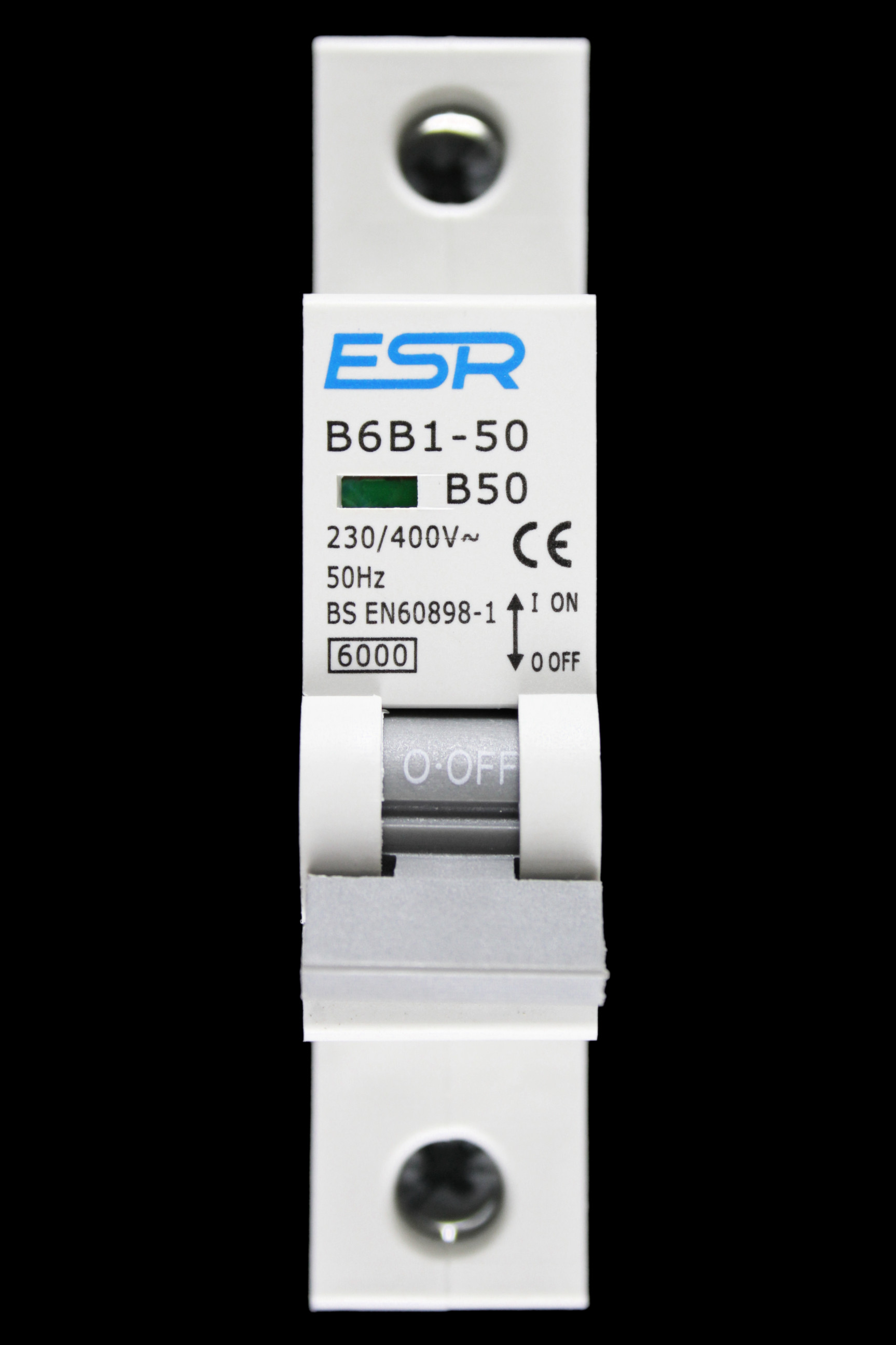 ESR 50 AMP CURVE B 6kA MCB CIRCUIT BREAKER B6B1-50