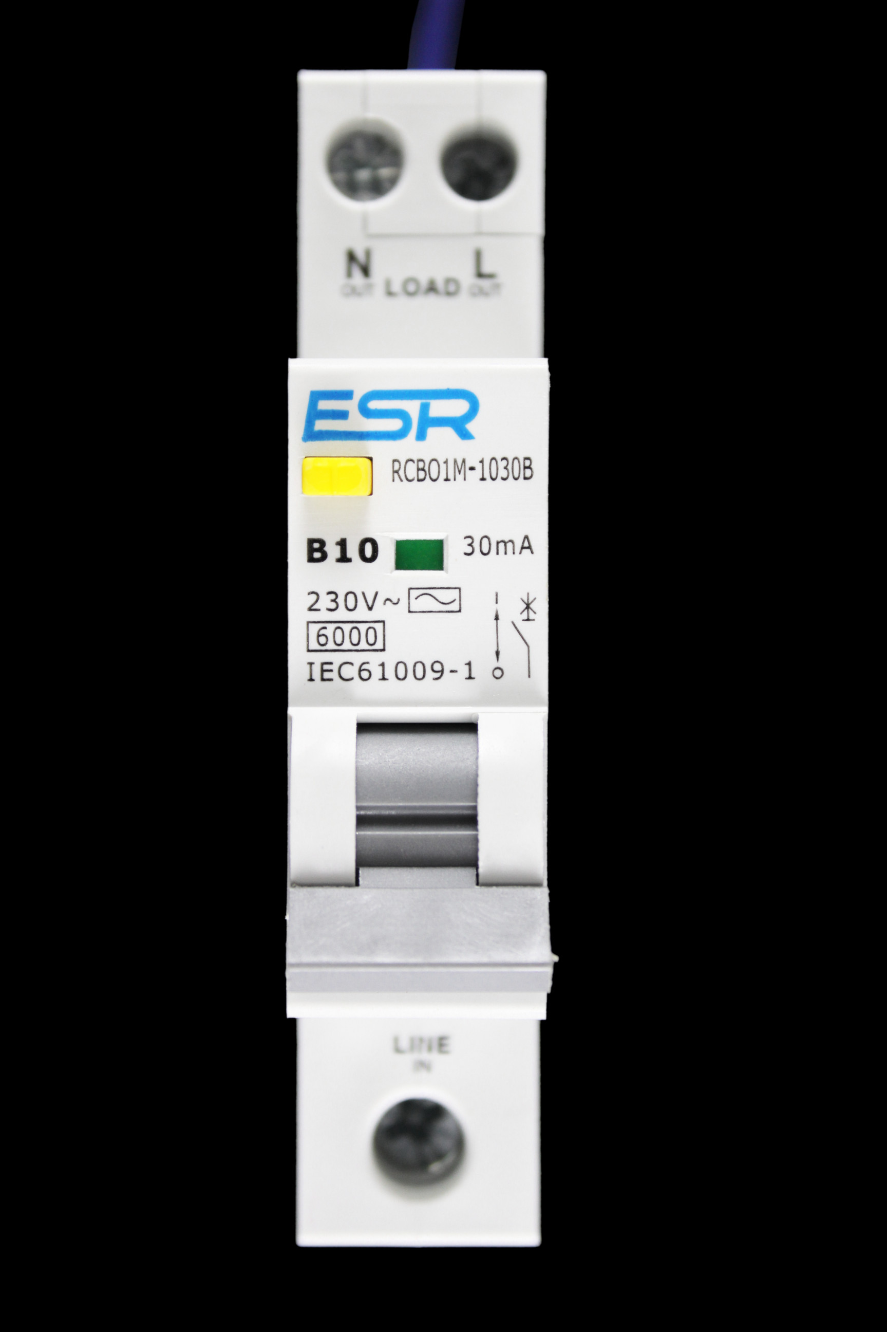 ESR 10 AMP CURVE B 6kA 30mA RCBO TYPE AC RCBO1M-1030B