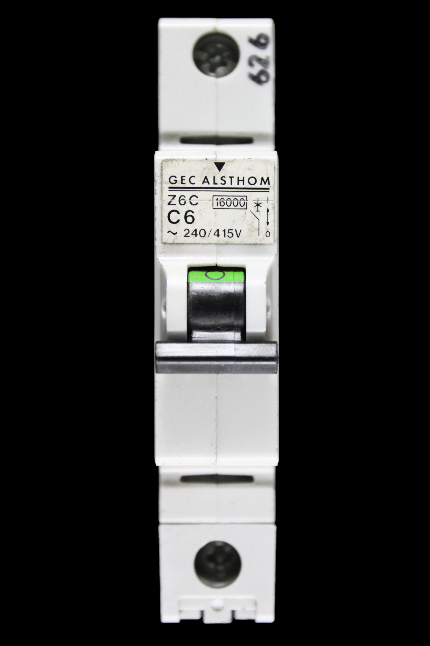 GEC ALSTHOM 6 AMP CURVE C 16kA MCB CIRCUIT BREAKER Z6C