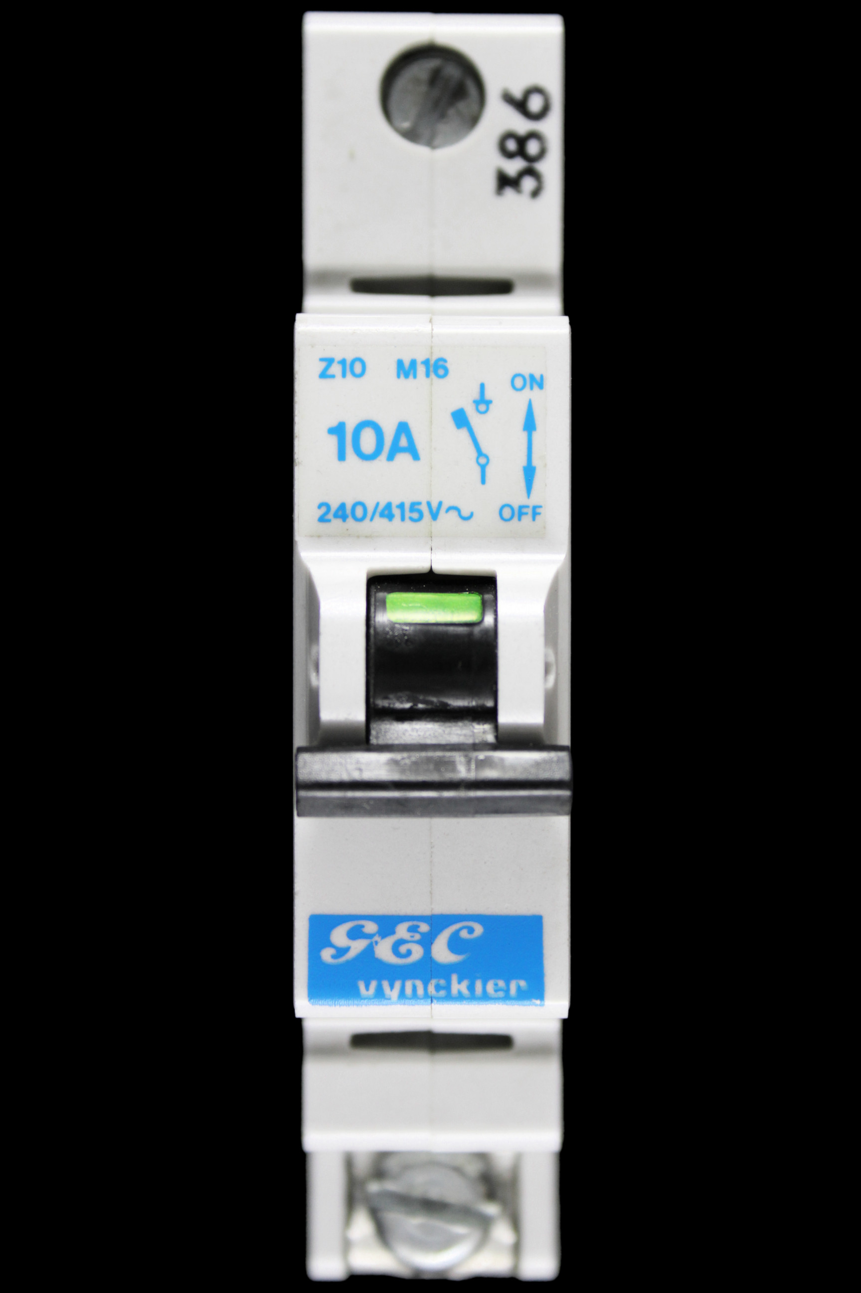 GEC VYNCKIER 10 AMP TYPE 3 M16 MCB CIRCUIT BREAKER Z10