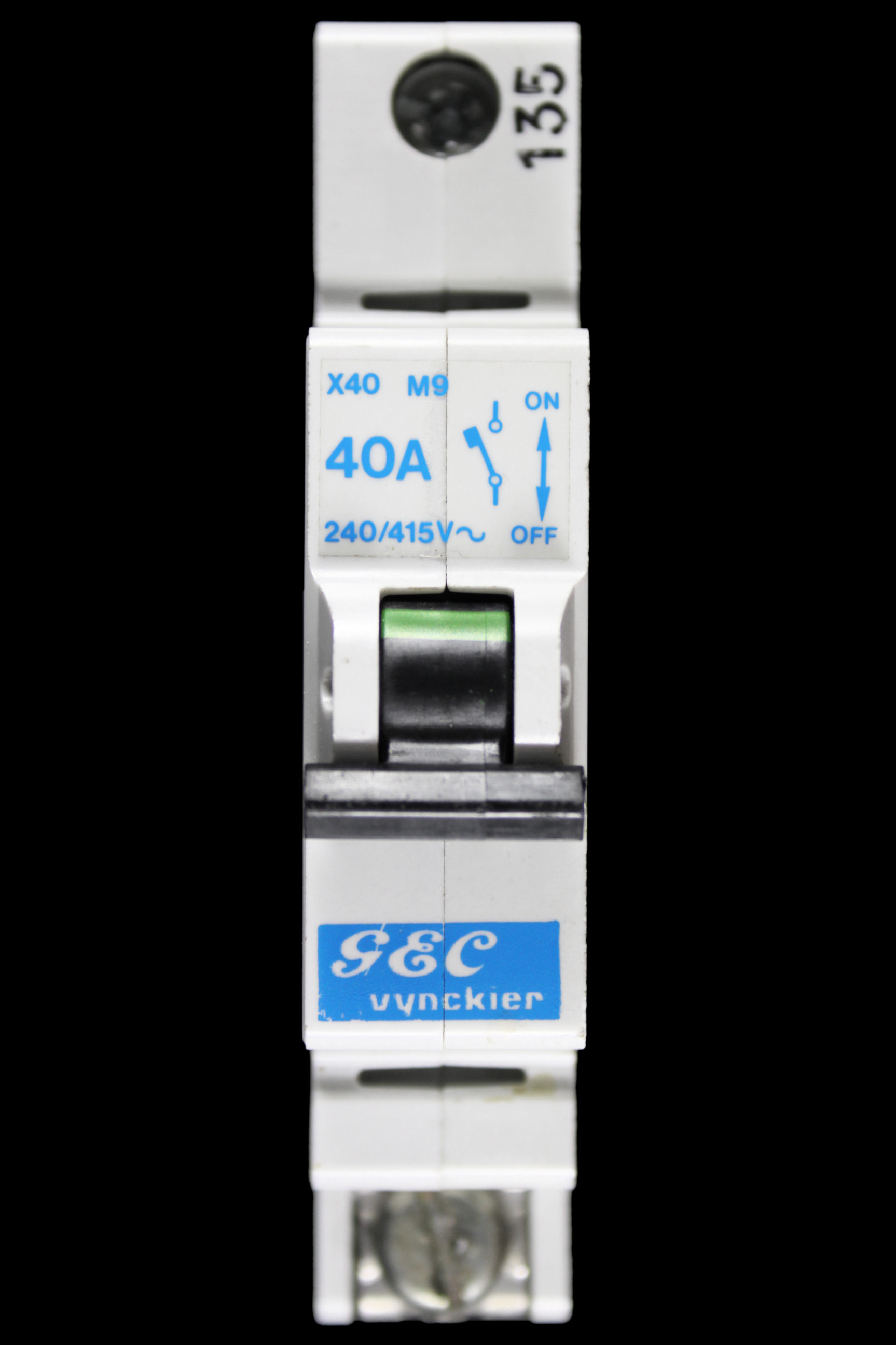 GEC VYNCKIER 40 AMP TYPE 3 M9 MCB CIRCUIT BREAKER X40
