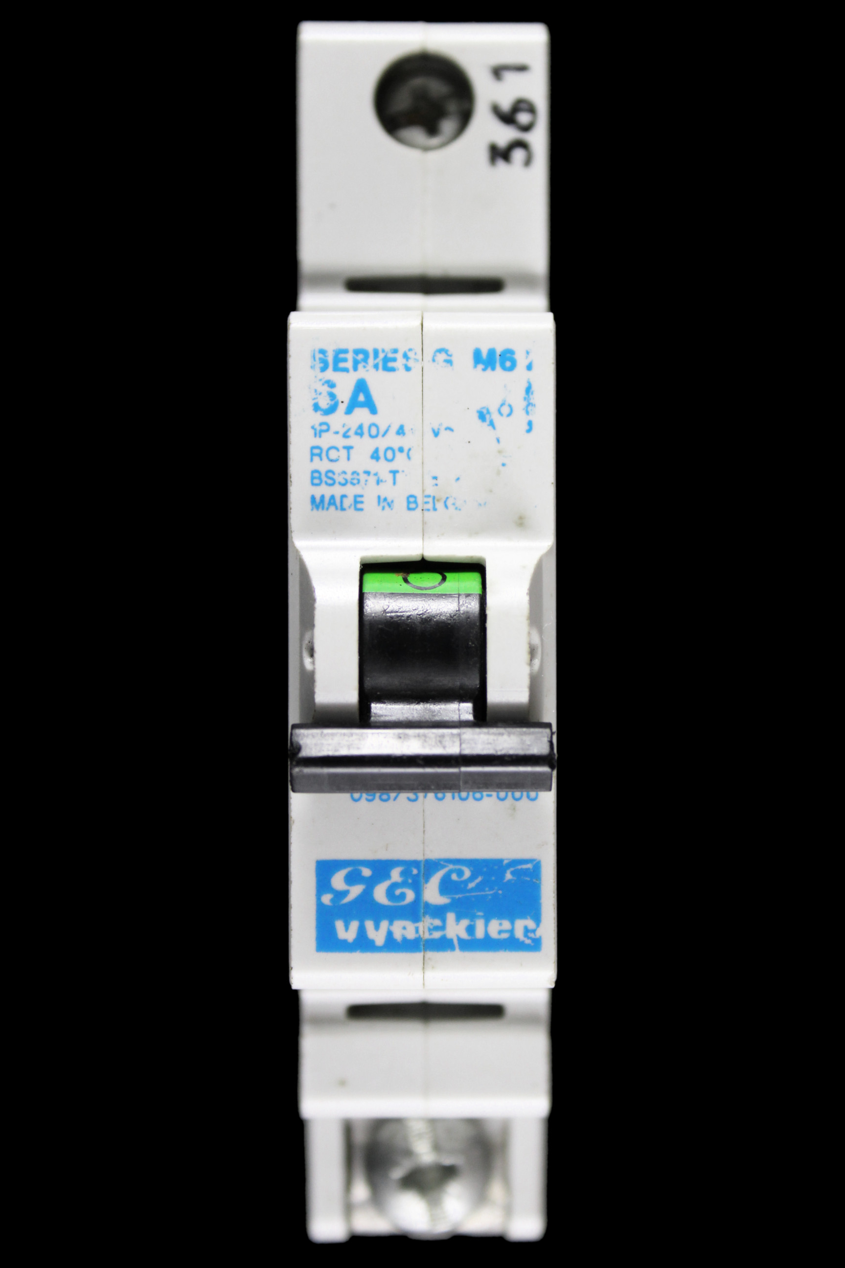 GEC VYNCKIER 6 AMP TYPE 3 M6 MCB CIRCUIT BREAKER 098/376106-000 SERIES G