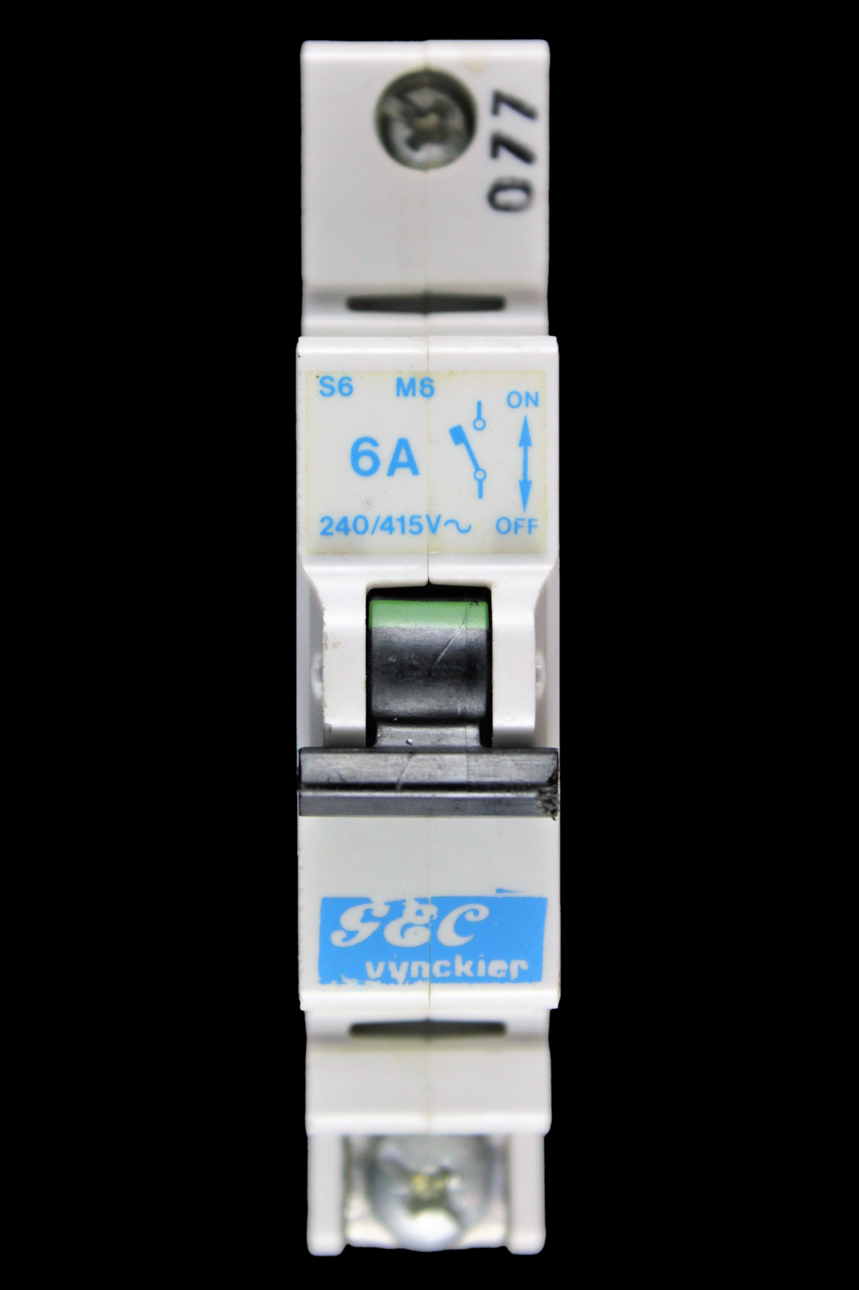 GEC VYNCKIER 6 AMP TYPE 3 M6 MCB CIRCUIT BREAKER S6