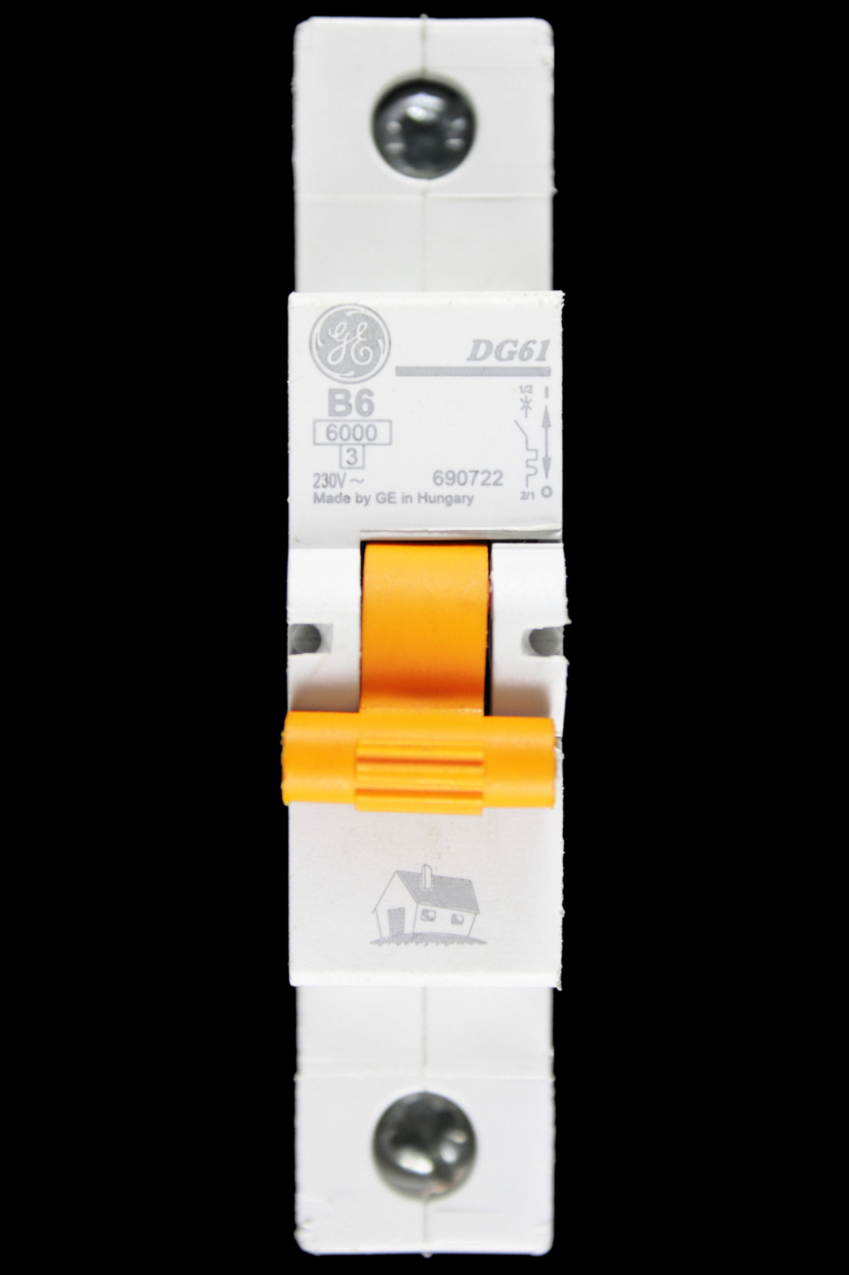 GENERAL ELECTRIC 6 AMP CURVE B 6kA MCB CIRCUIT BREAKER DG61 690722