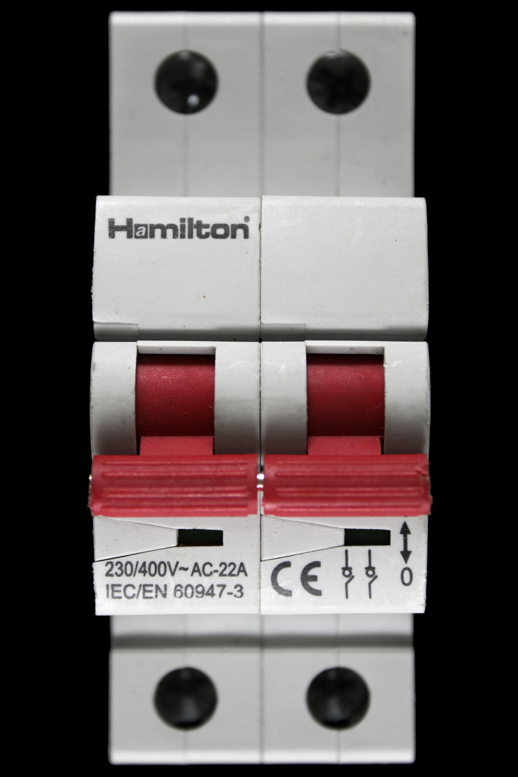 HAMILTON 100 MAIN SWITCH DISCONNECTOR DOUBLE POLE