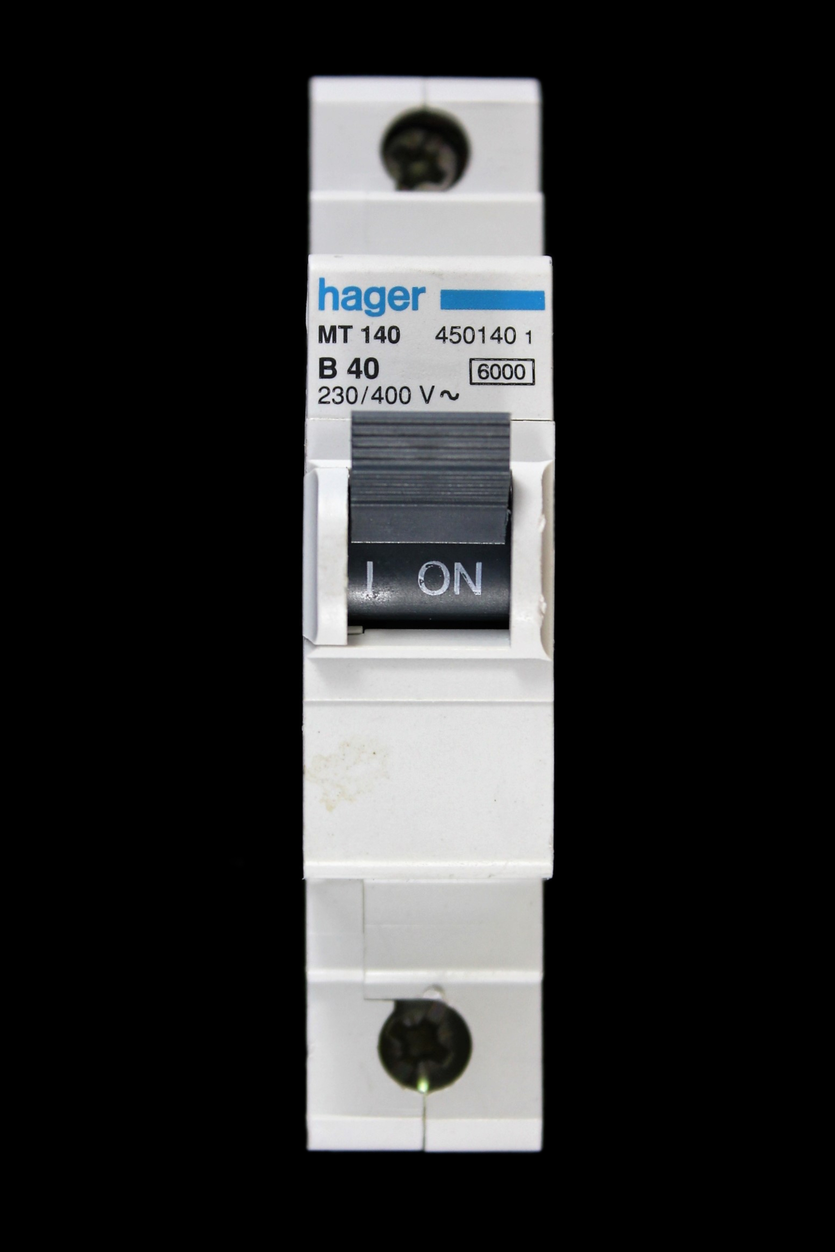 HAGER 40 AMP CURVE B 6kA MCB CIRCUIT BREAKER MT140 450140
