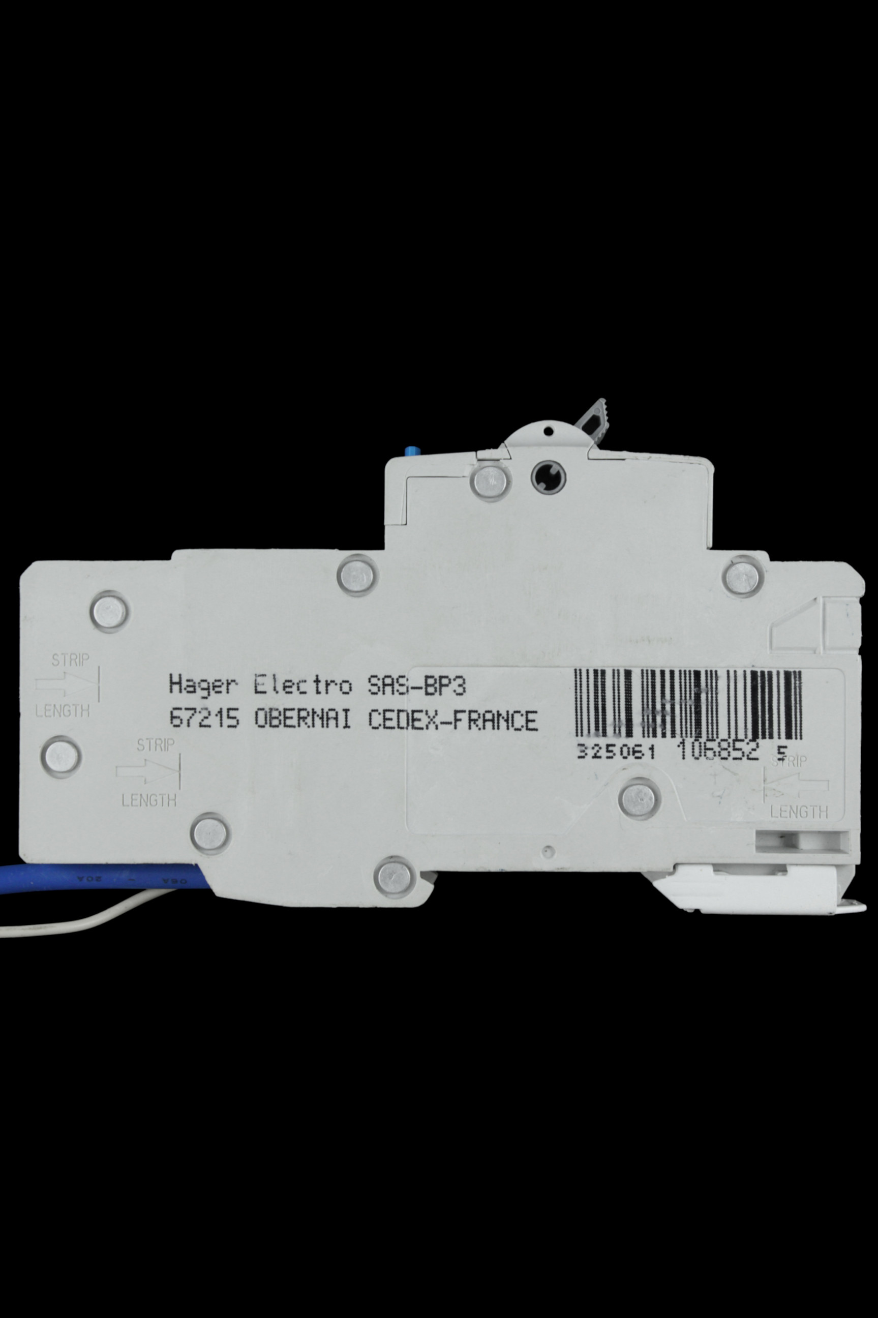 HAGER 16 AMP CURVE C 10kA 30mA RCBO TYPE A ADA166U 106852
