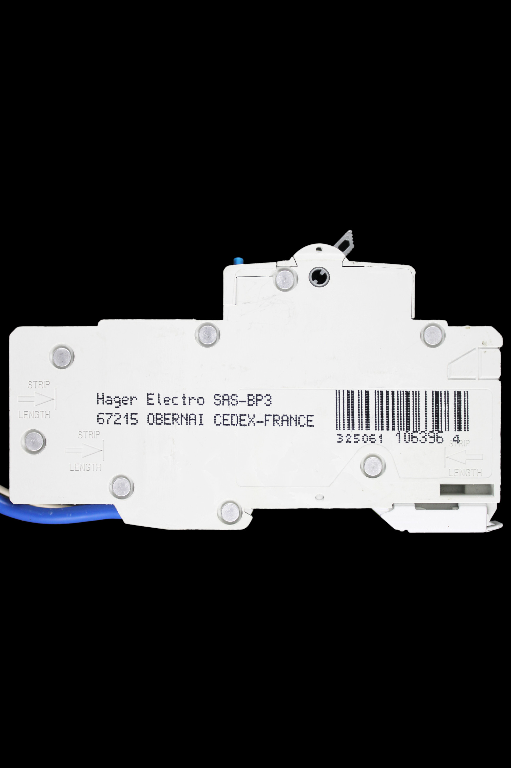 HAGER 40 AMP CURVE B 10kA 30mA RCBO TYPE A ADA140U 106396