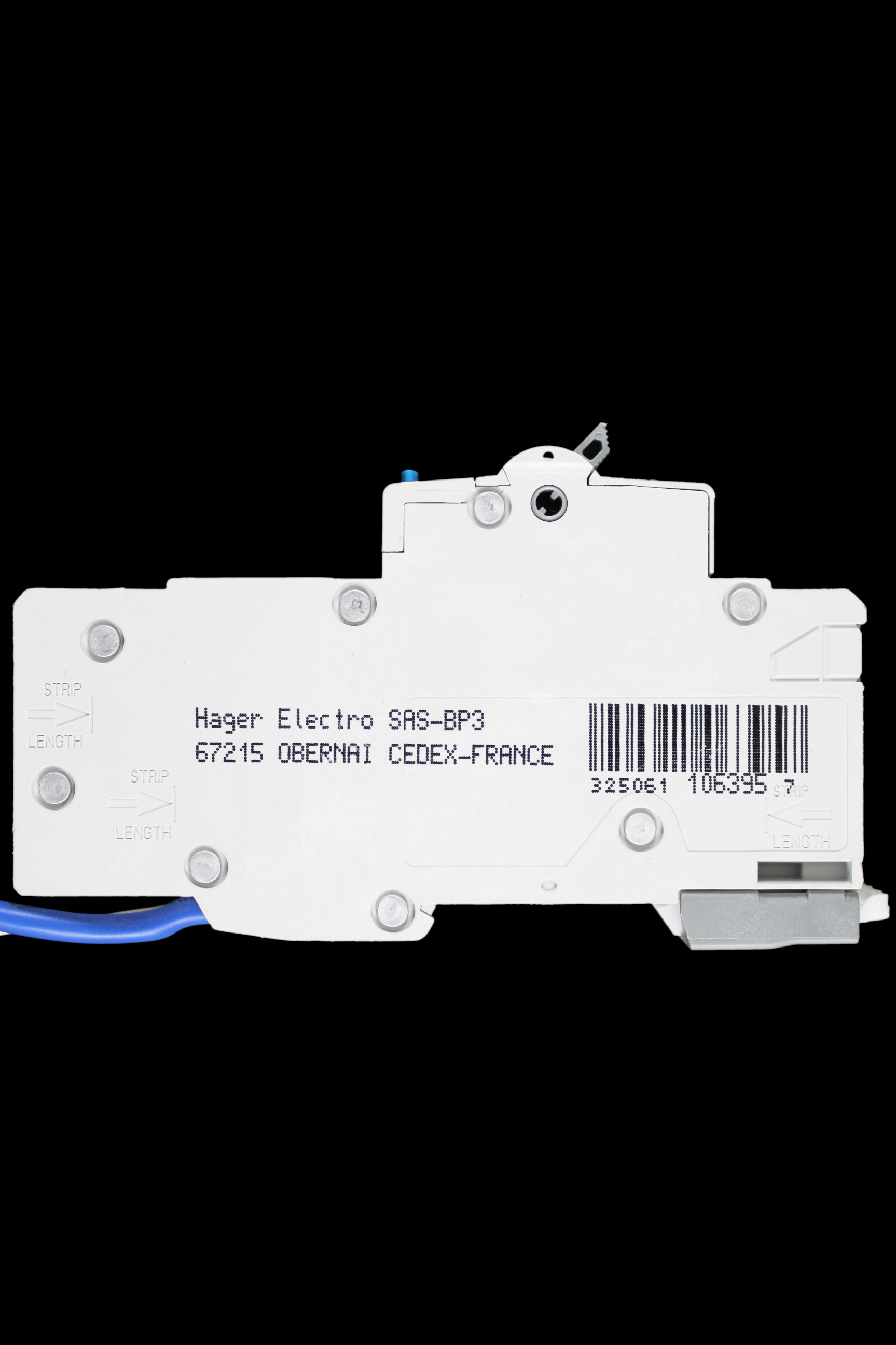 HAGER 45 AMP CURVE B 6kA 30mA RCBO TYPE A ADA145G 106395