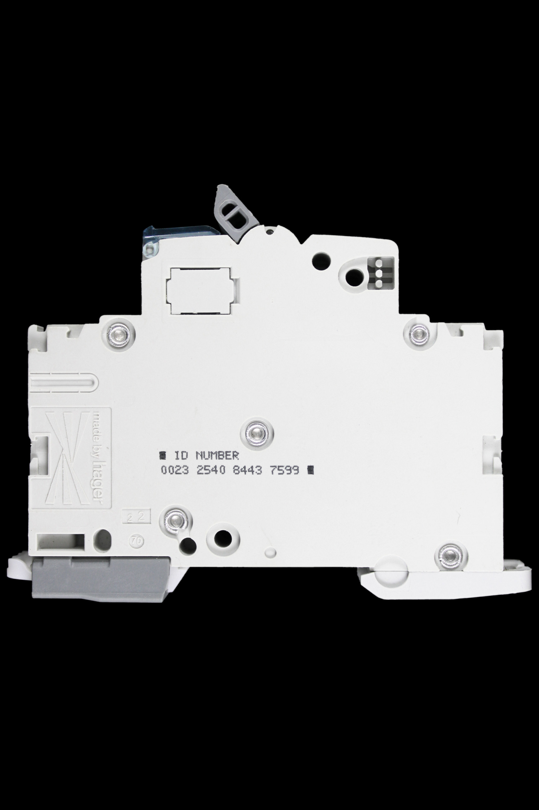 HAGER 2 AMP CURVE C 10kA MCB CIRCUIT BREAKER NCN102A 461546