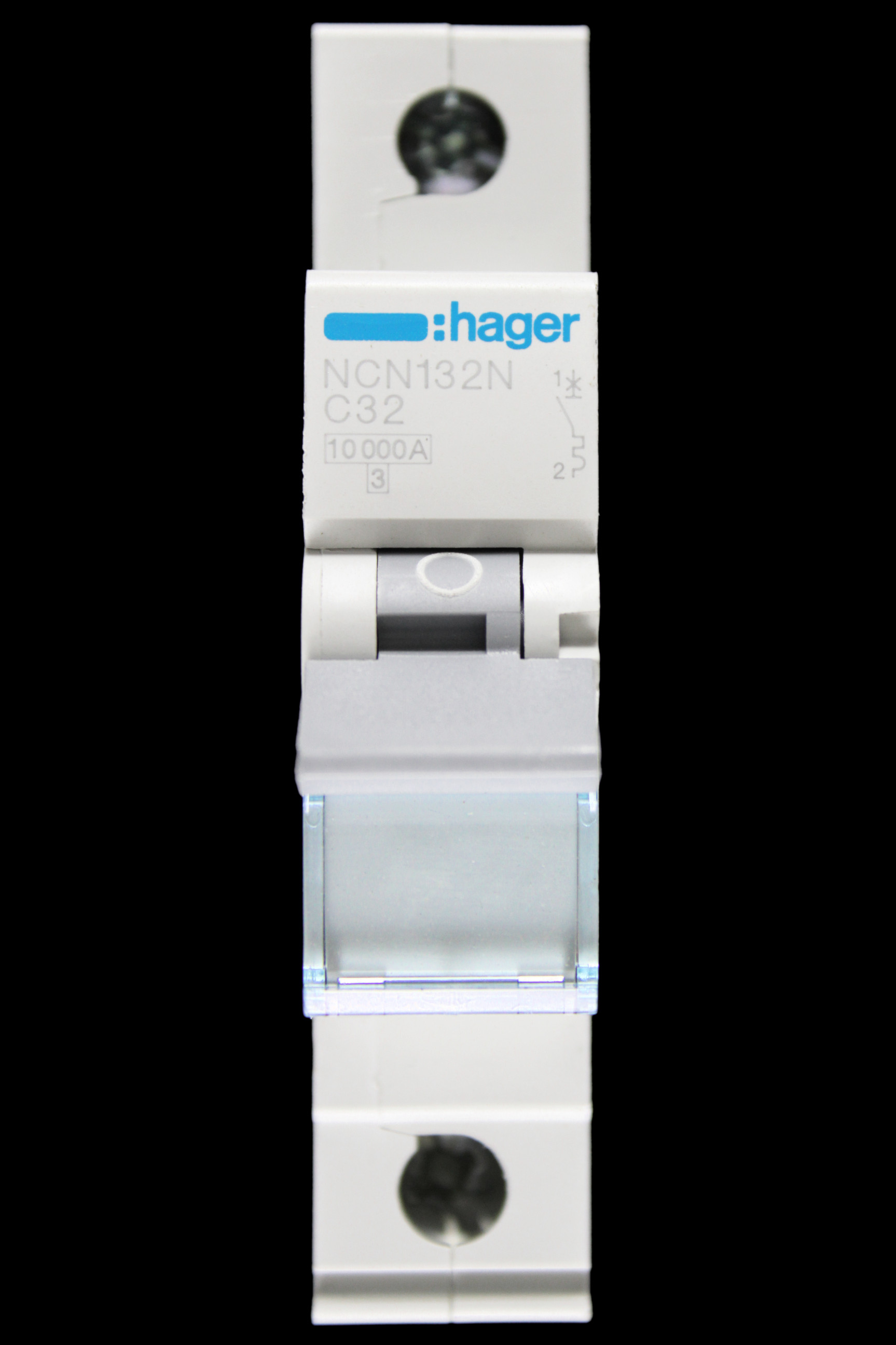 HAGER 32 AMP CURVE C 10kA MCB CIRCUIT BREAKER NCN132N 465700