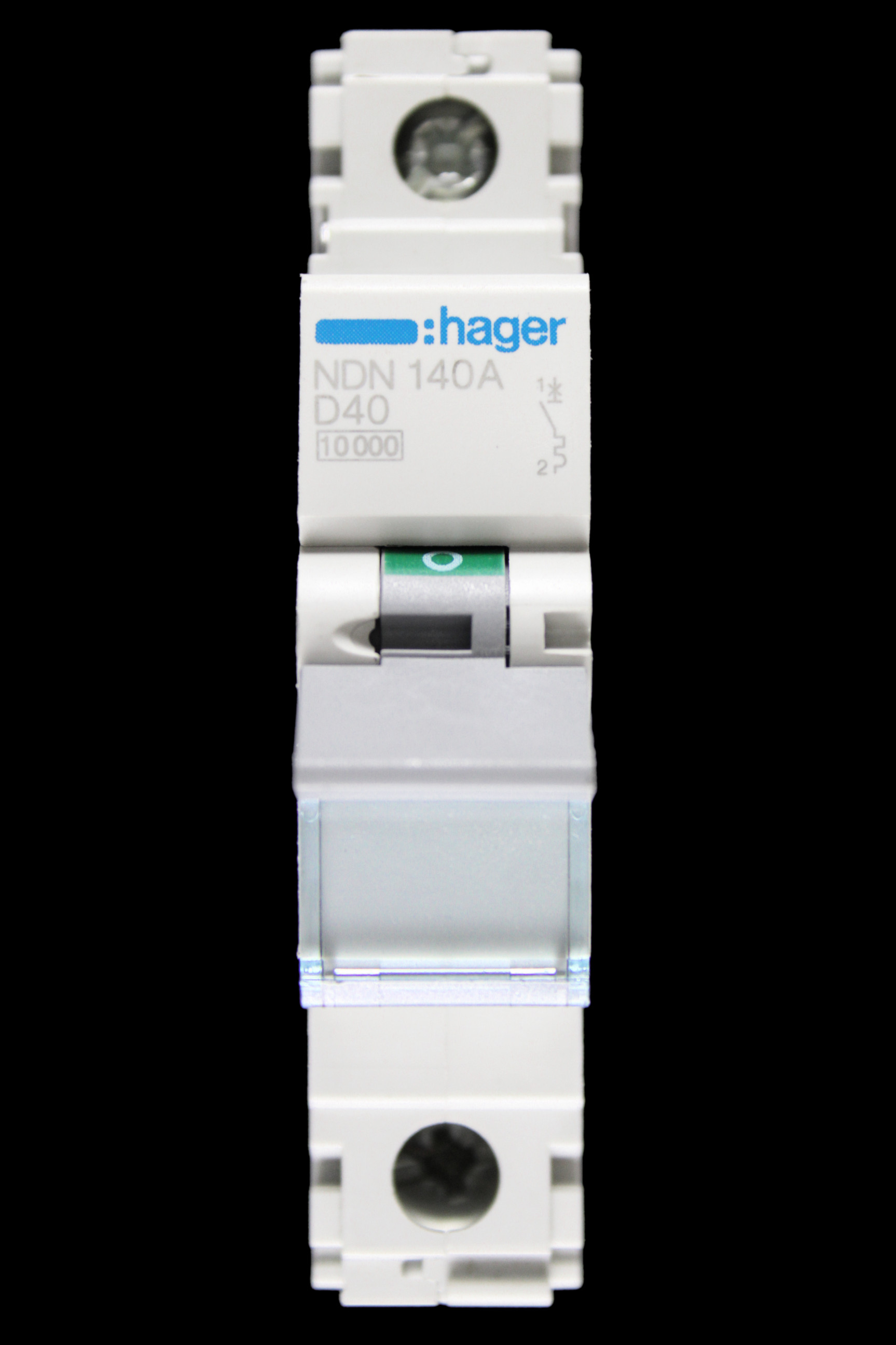 HAGER 40 AMP CURVE D 10kA MCB CIRCUIT BREAKER NDN140A 461898