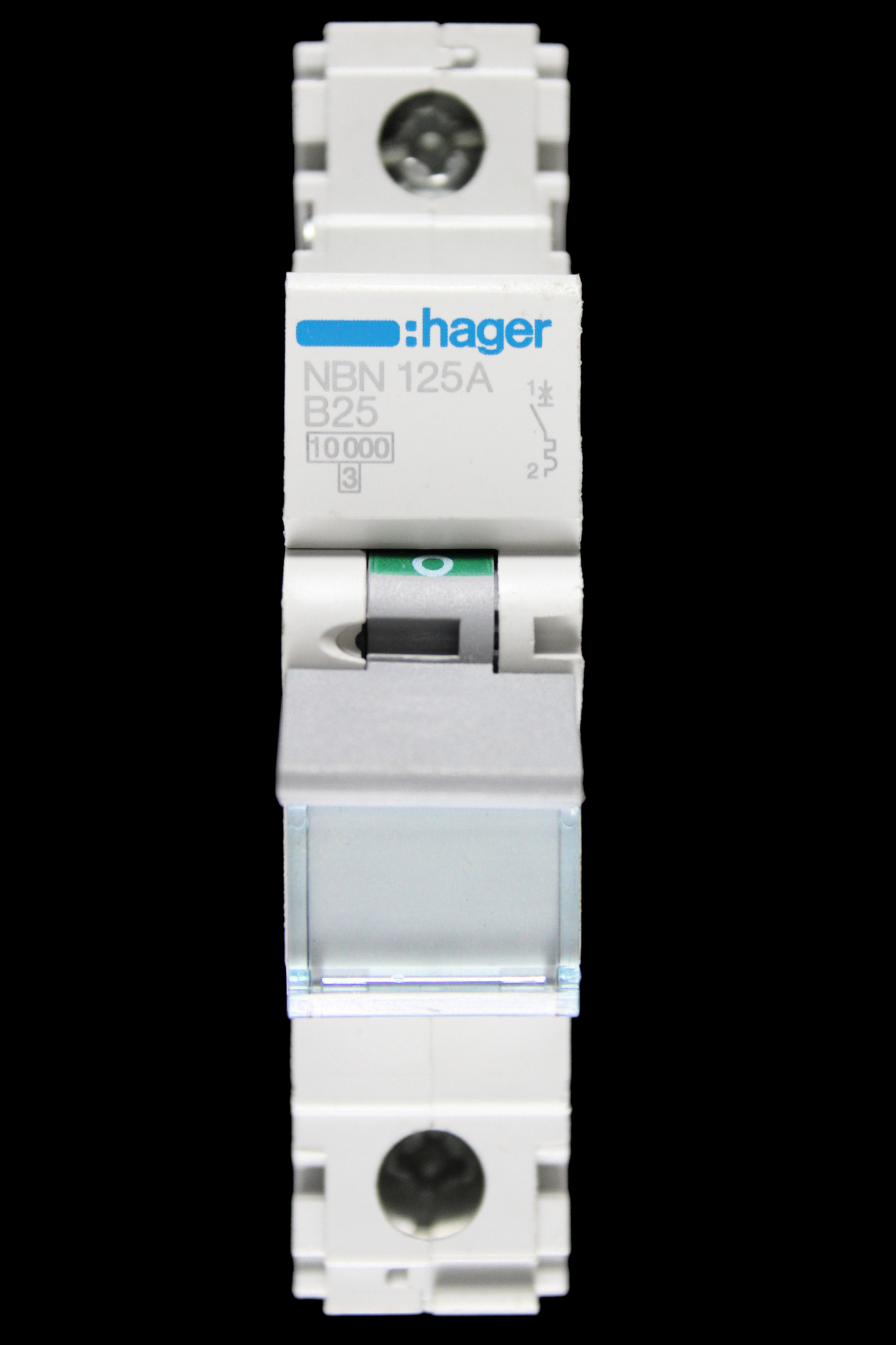 HAGER 25 AMP CURVE B 10kA MCB CIRCUIT BREAKER NBN125A 461806