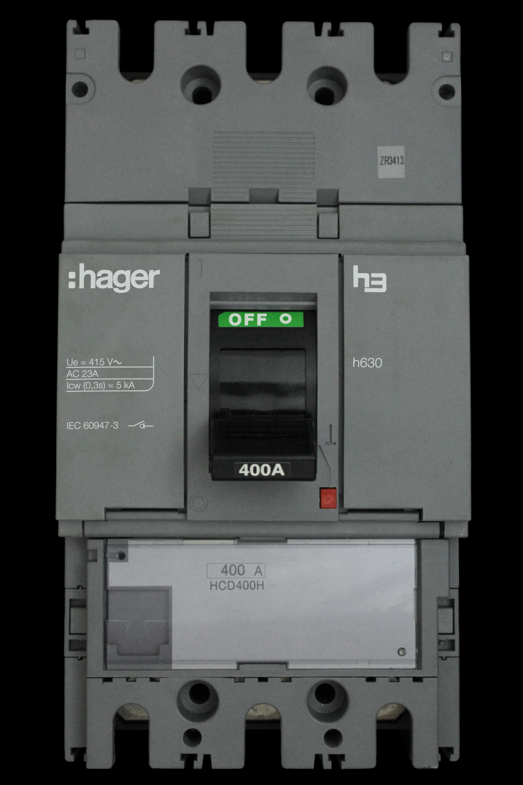 HAGER 400 AMP TRIPLE POLE MAIN SWITCH DISCONNECTOR HCD400H