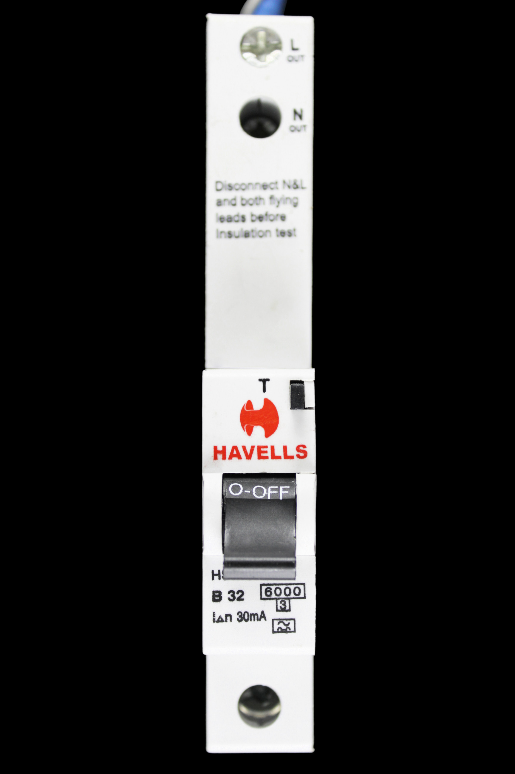 HAVELLS 32 AMP CURVE B 6kA 30mA RCBO TYPE A HSL132BR30