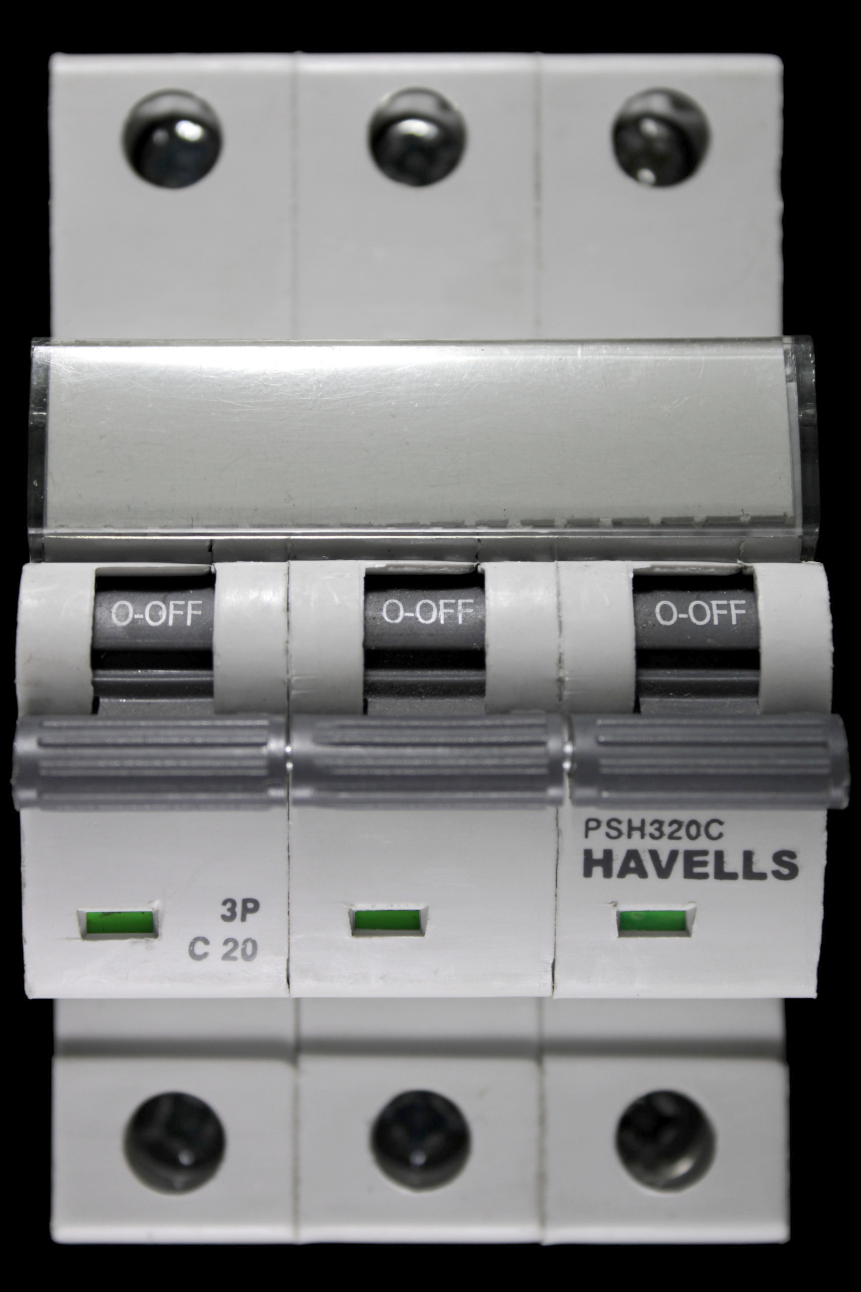 HAVELLS 20 AMP CURVE C 10kA TRIPLE POLE MCB CIRCUIT BREAKER PSH320C