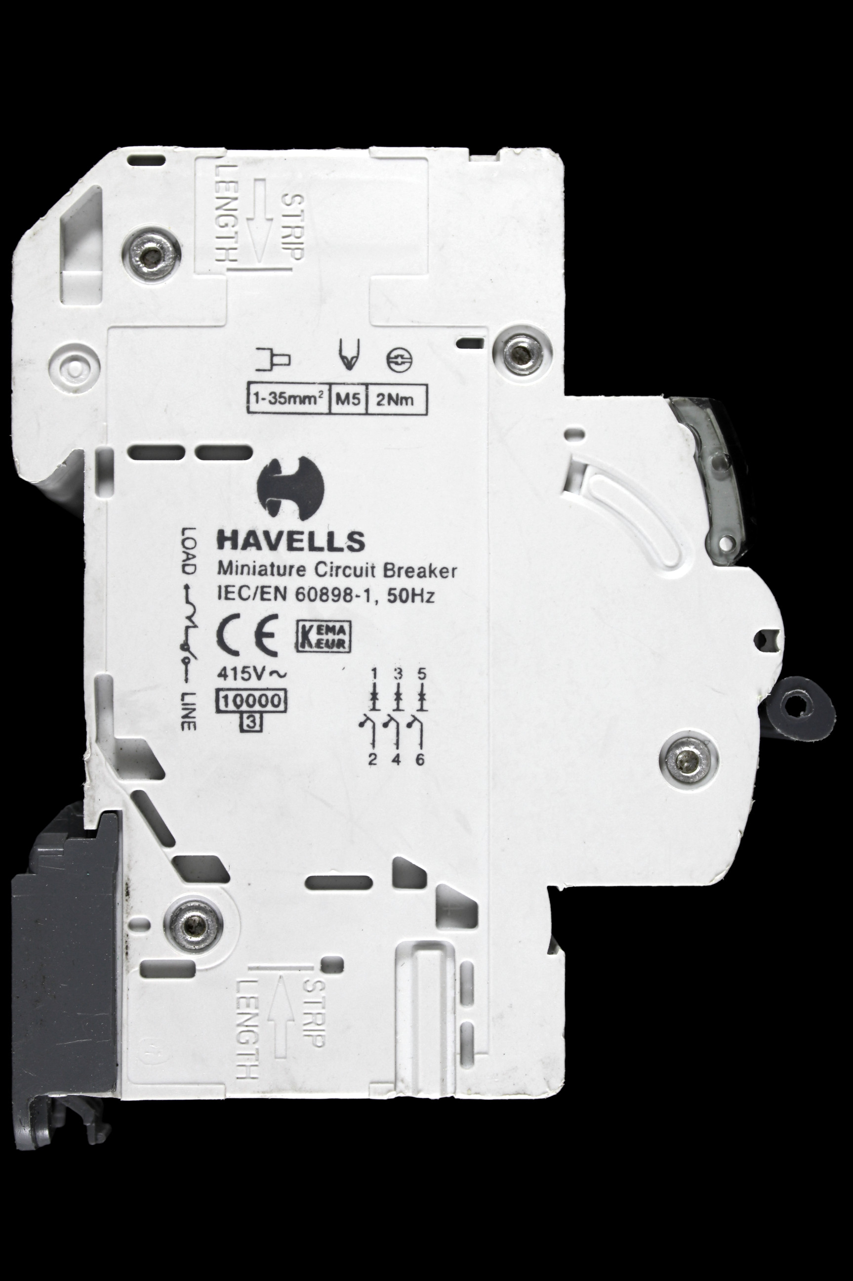 HAVELLS 20 AMP CURVE C 10kA TRIPLE POLE MCB CIRCUIT BREAKER PSH320C