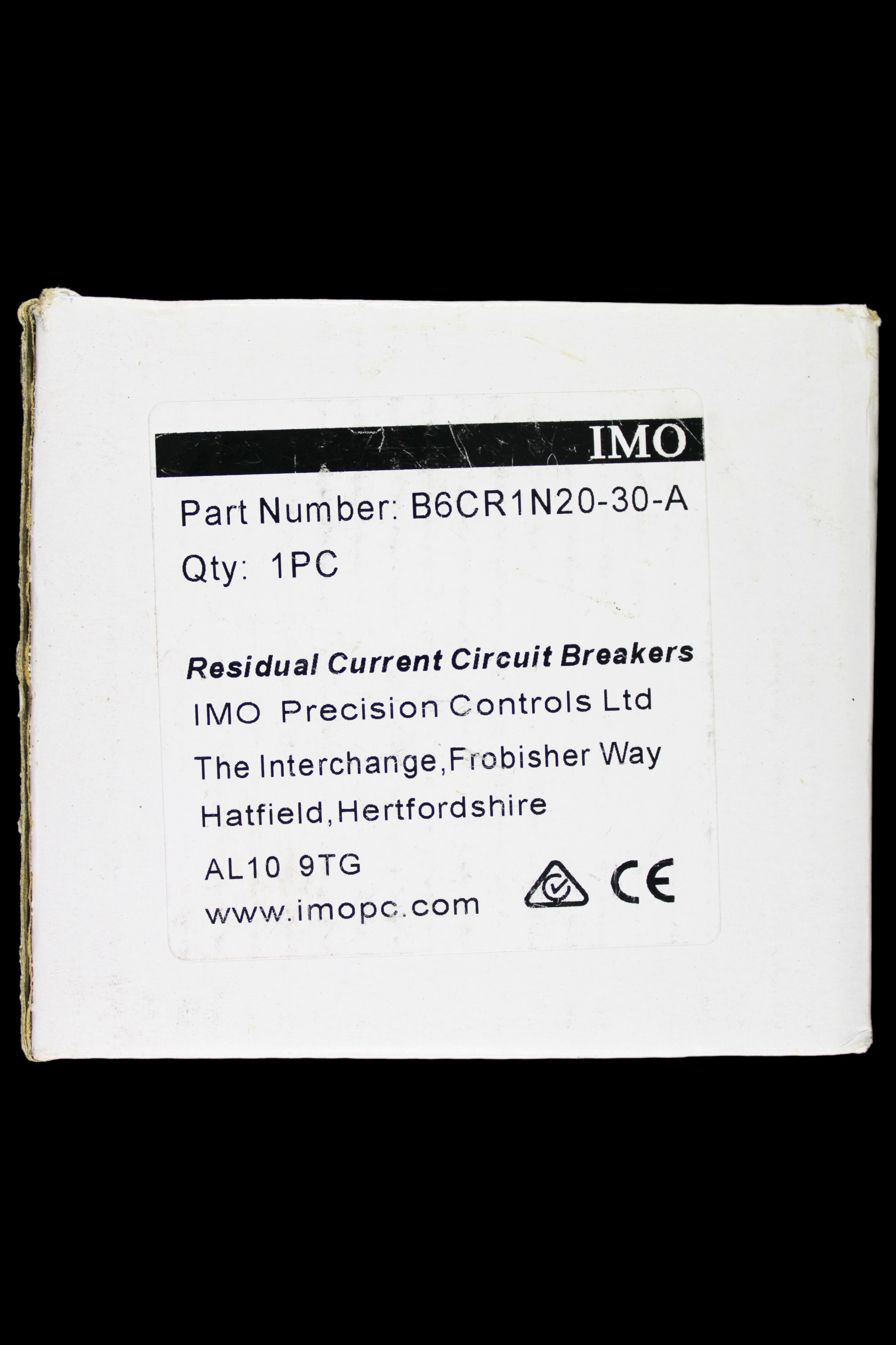 IMO 20 AMP CURVE C 10kA 30mA DOUBLE POLE RCBO TYPE A B6CR1N20-30-A