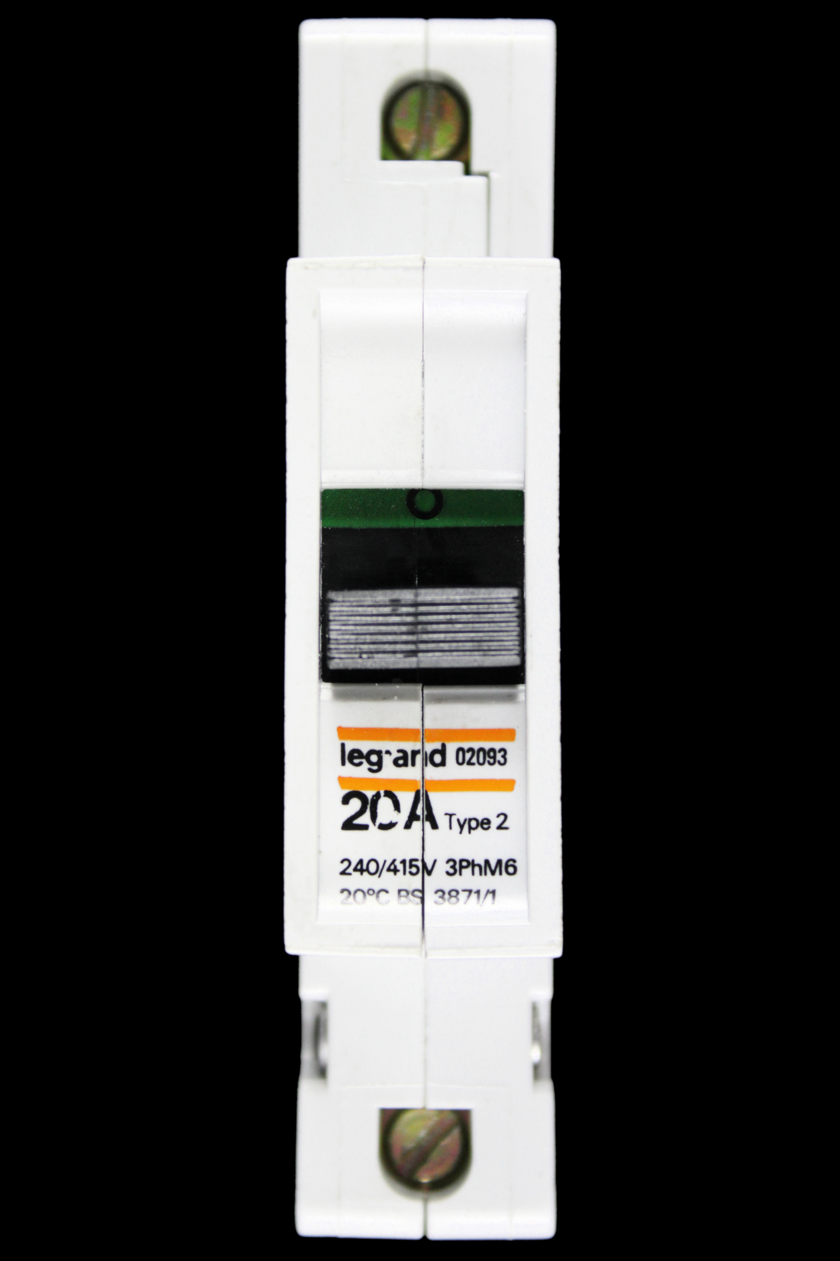 LEGRAND 20 AMP TYPE 2 M6 MCB CIRCUIT BREAKER 02093