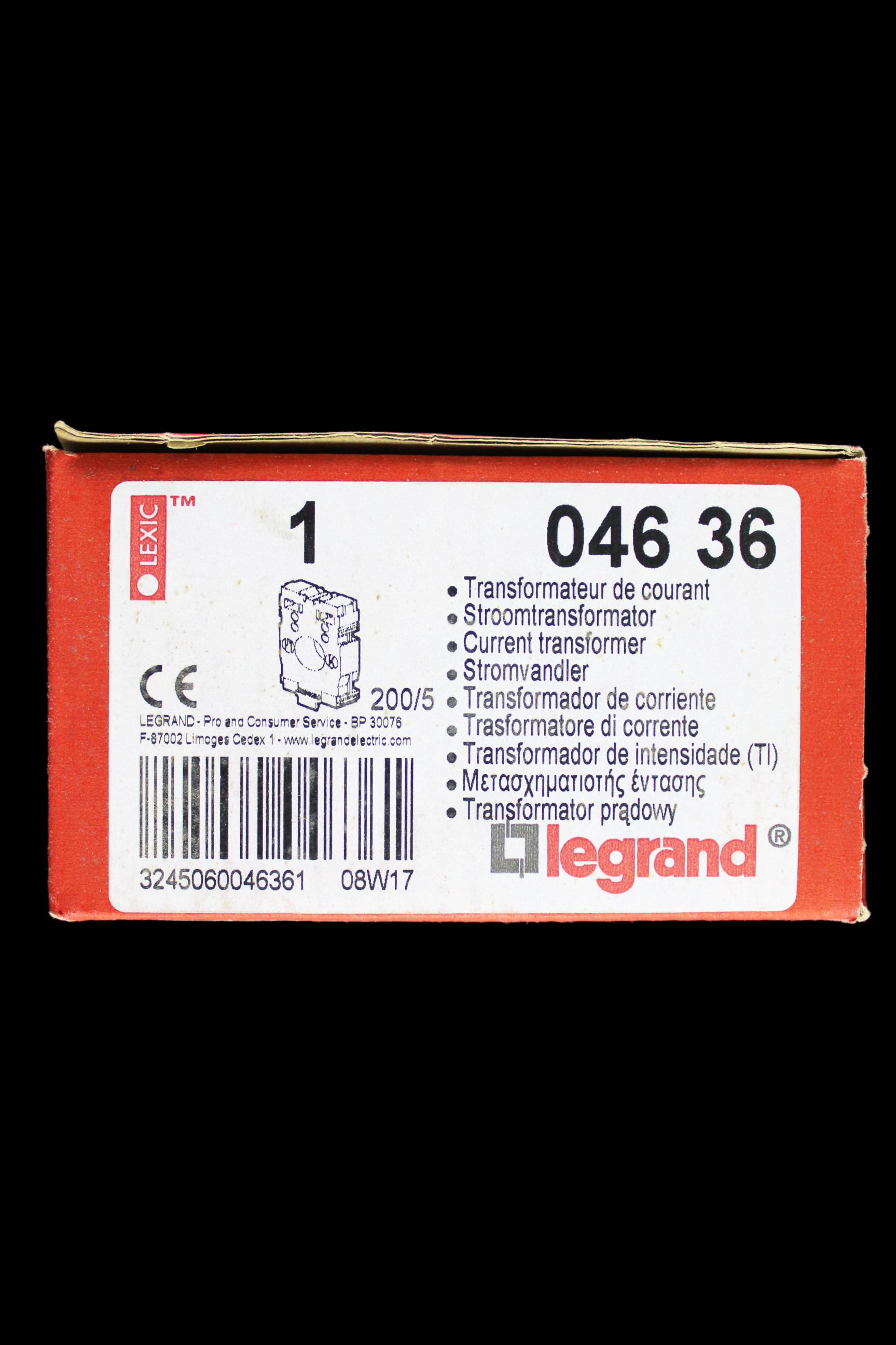LEGRAND 200:5A CURRENT TRANSFORMER 046 36