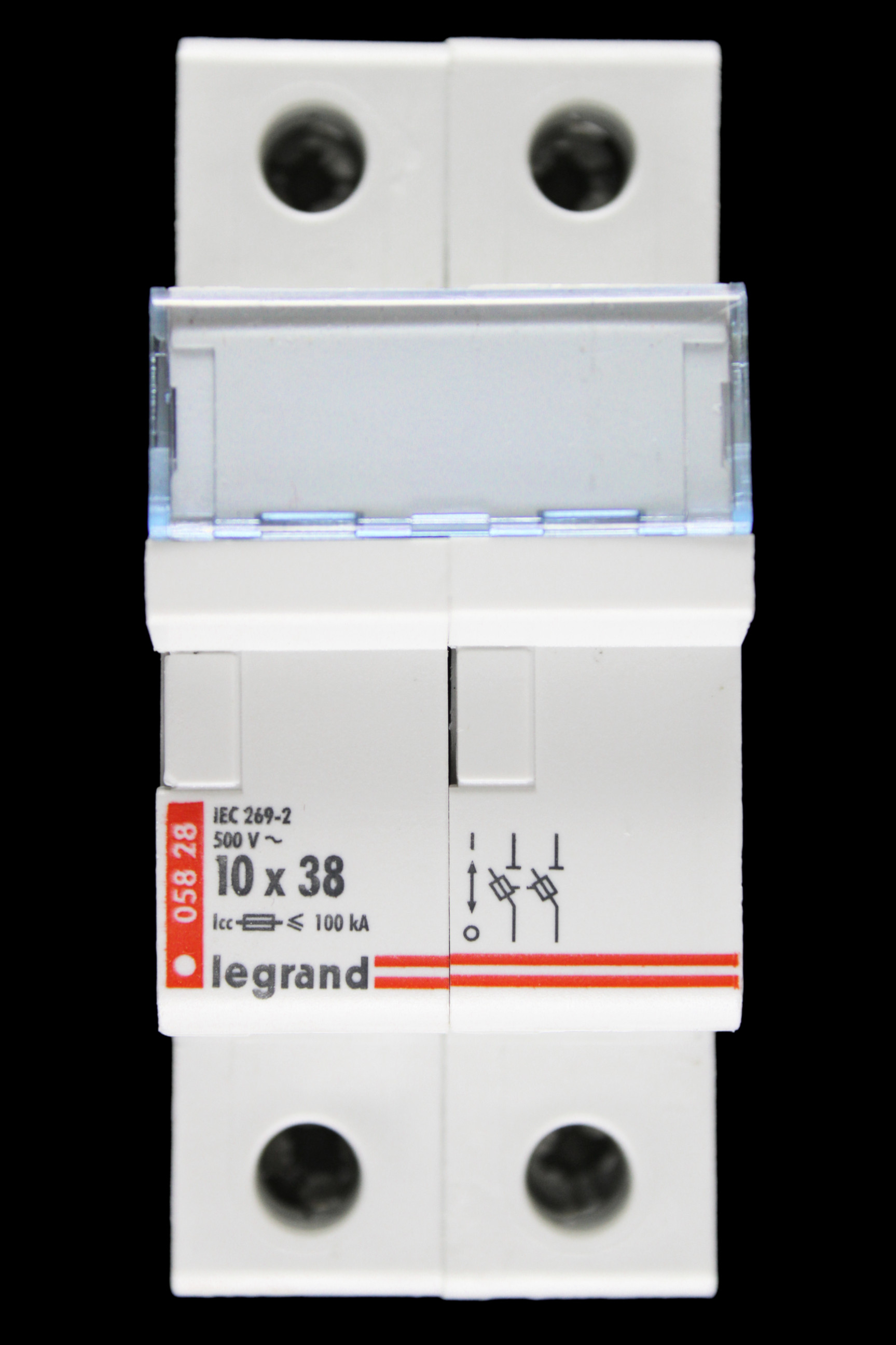 LEGRAND 10 X 38 DOUBLE POLE FUSE HOLDER CARRIER 05828