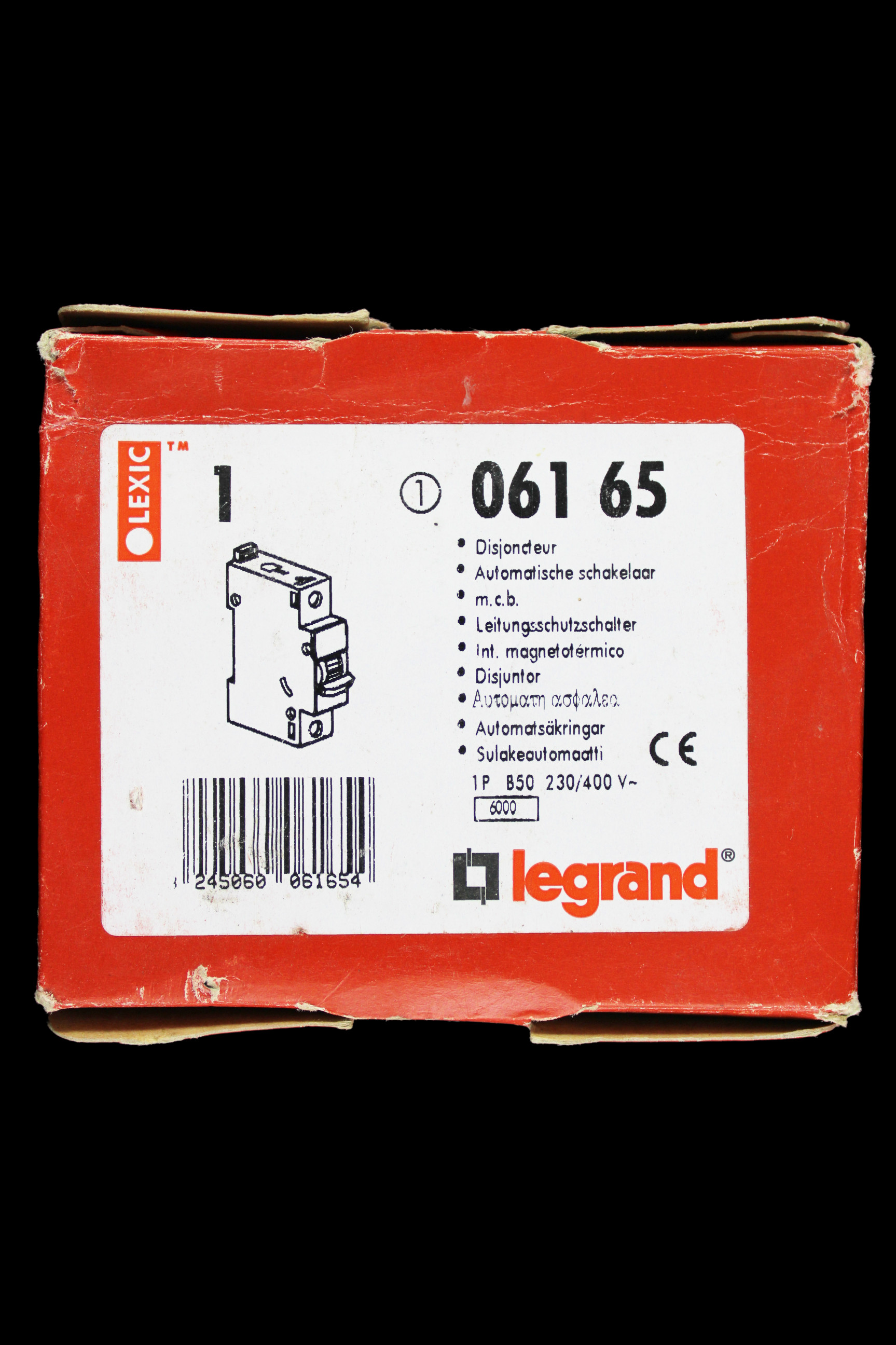 LEGRAND 50 AMP CURVE B 6kA MCB CIRCUIT BREAKER 061 65 06165