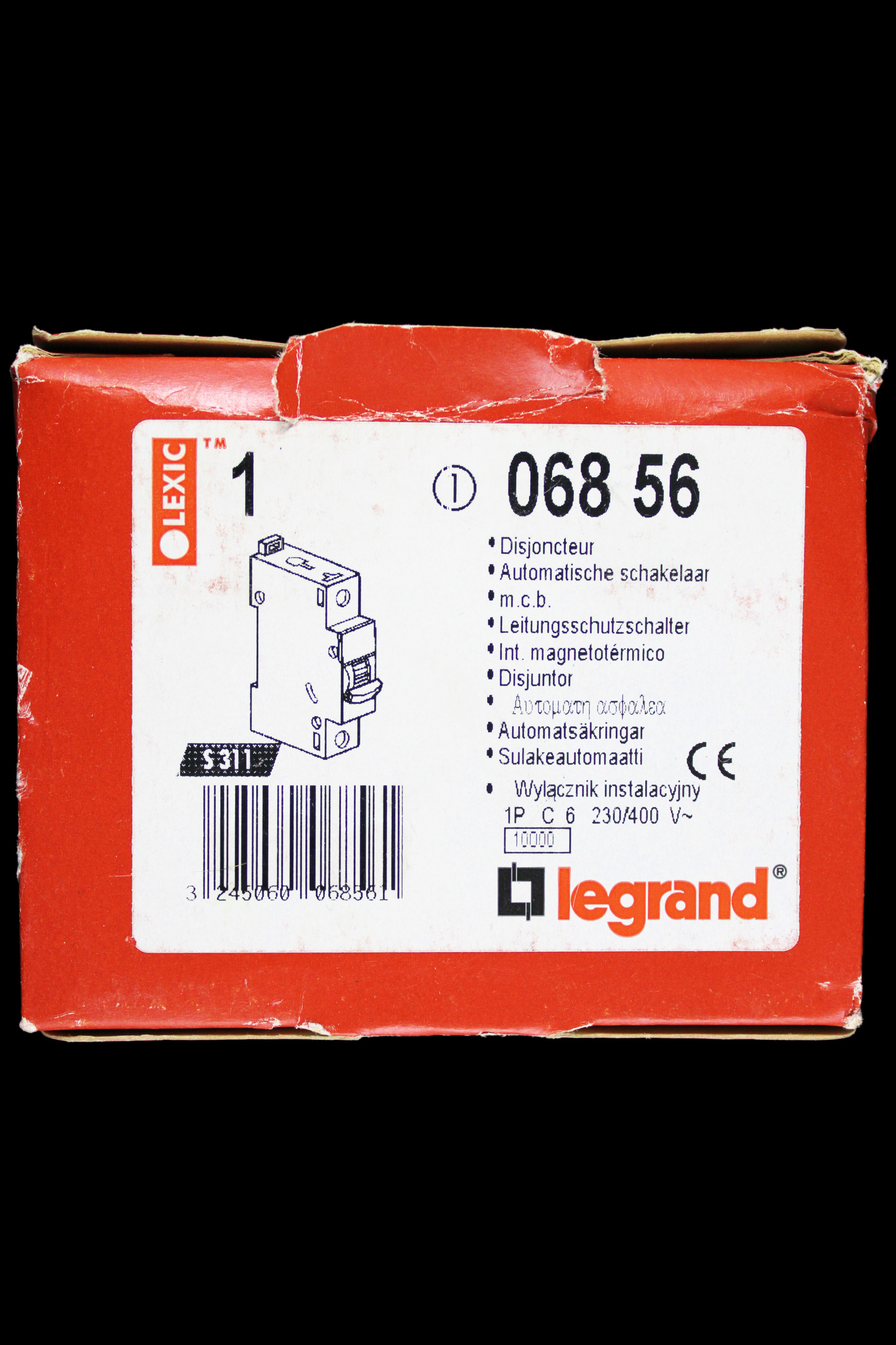 LEGRAND 6 AMP CURVE C 10kA MCB CIRCUIT BREAKER 068 56 06856