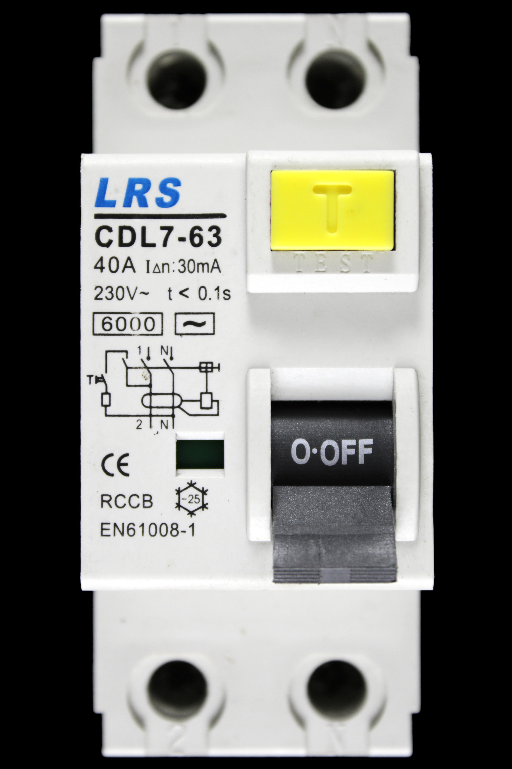 LRS 40 RCCB DOUBLE POLE 30mA TYPE AC CDL7-63