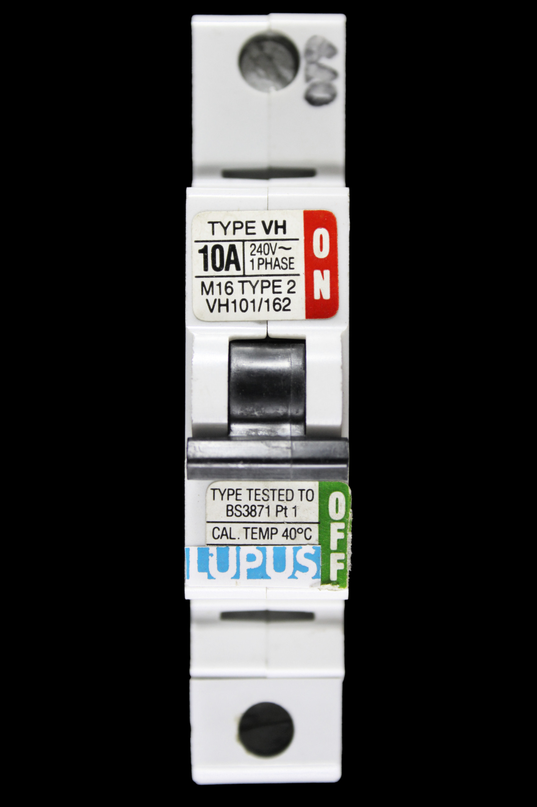 LUPUS 10 AMP TYPE 2 M16 MCB CIRCUIT BREAKER VH101/162