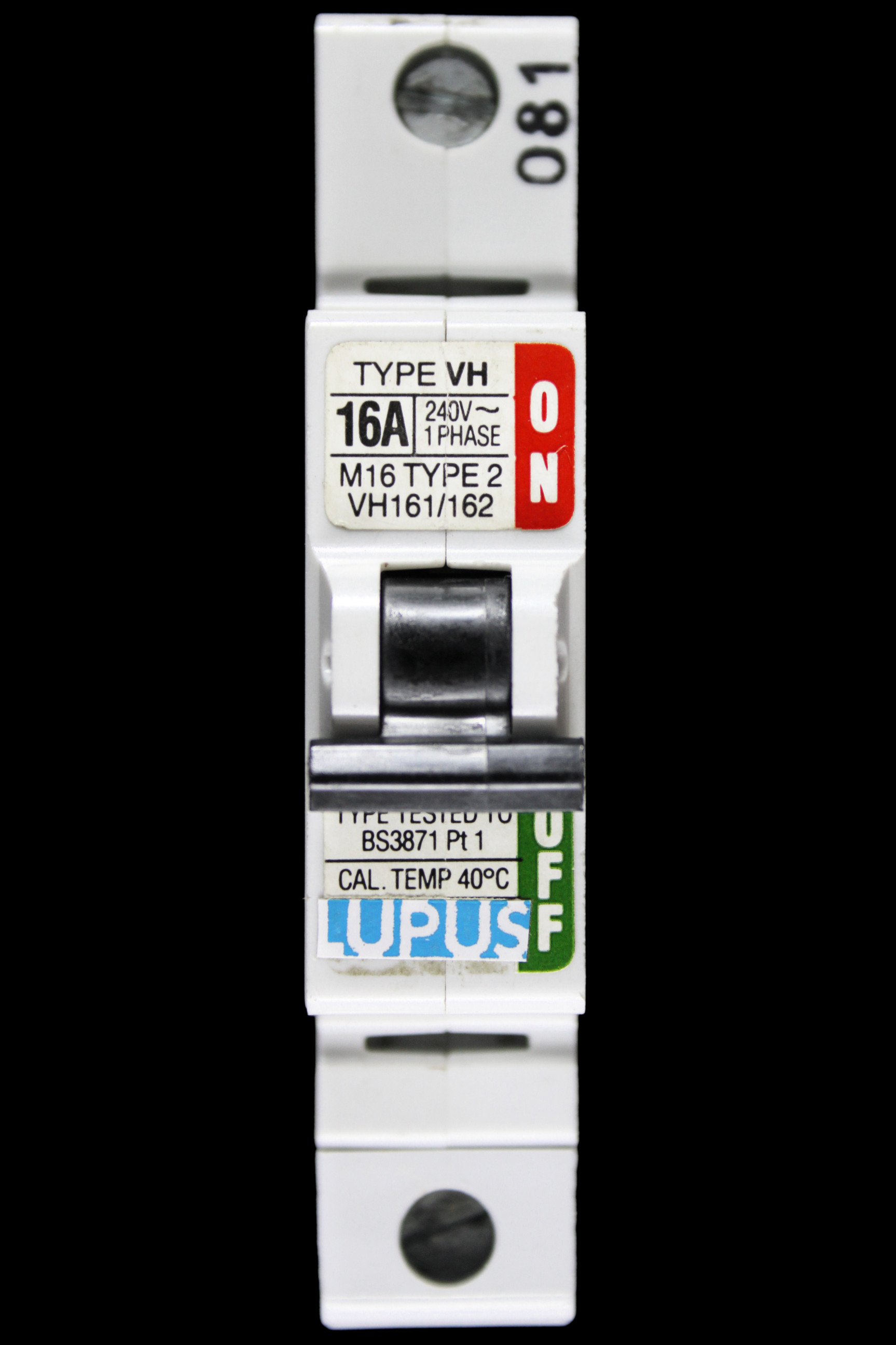 LUPUS 16 AMP TYPE 2 M16 MCB CIRCUIT BREAKER VH161/162