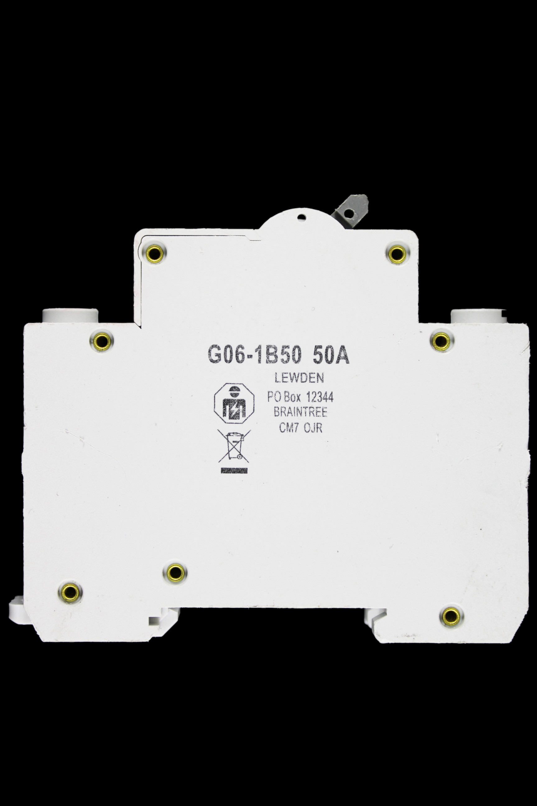 LEWDEN 50 AMP CURVE B 6kA MCB CIRCUIT BREAKER G06-1B50