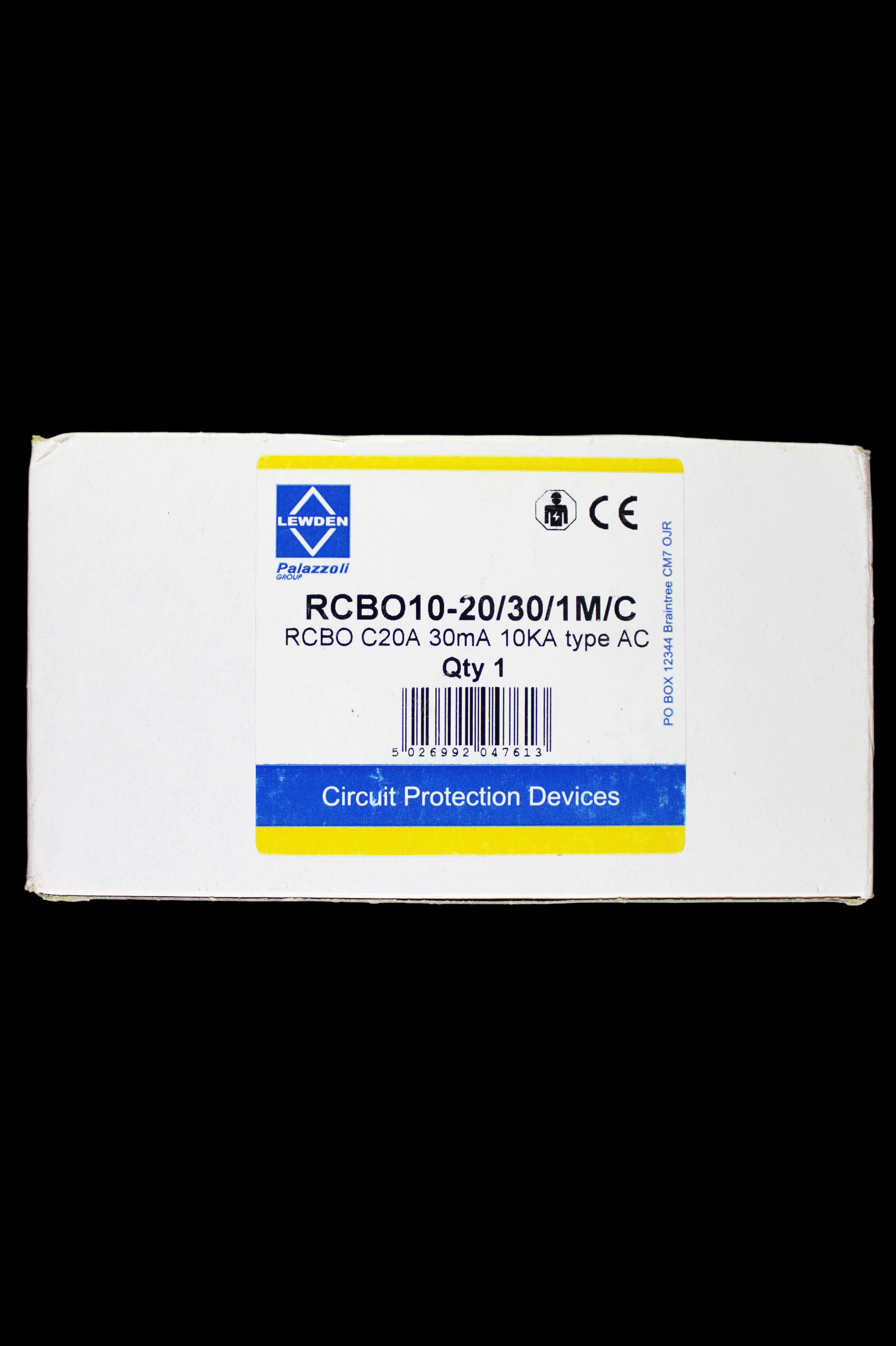 LEWDEN 20 AMP CURVE C 10kA 30mA RCBO TYPE AC RCBO10-20/30/1M/C