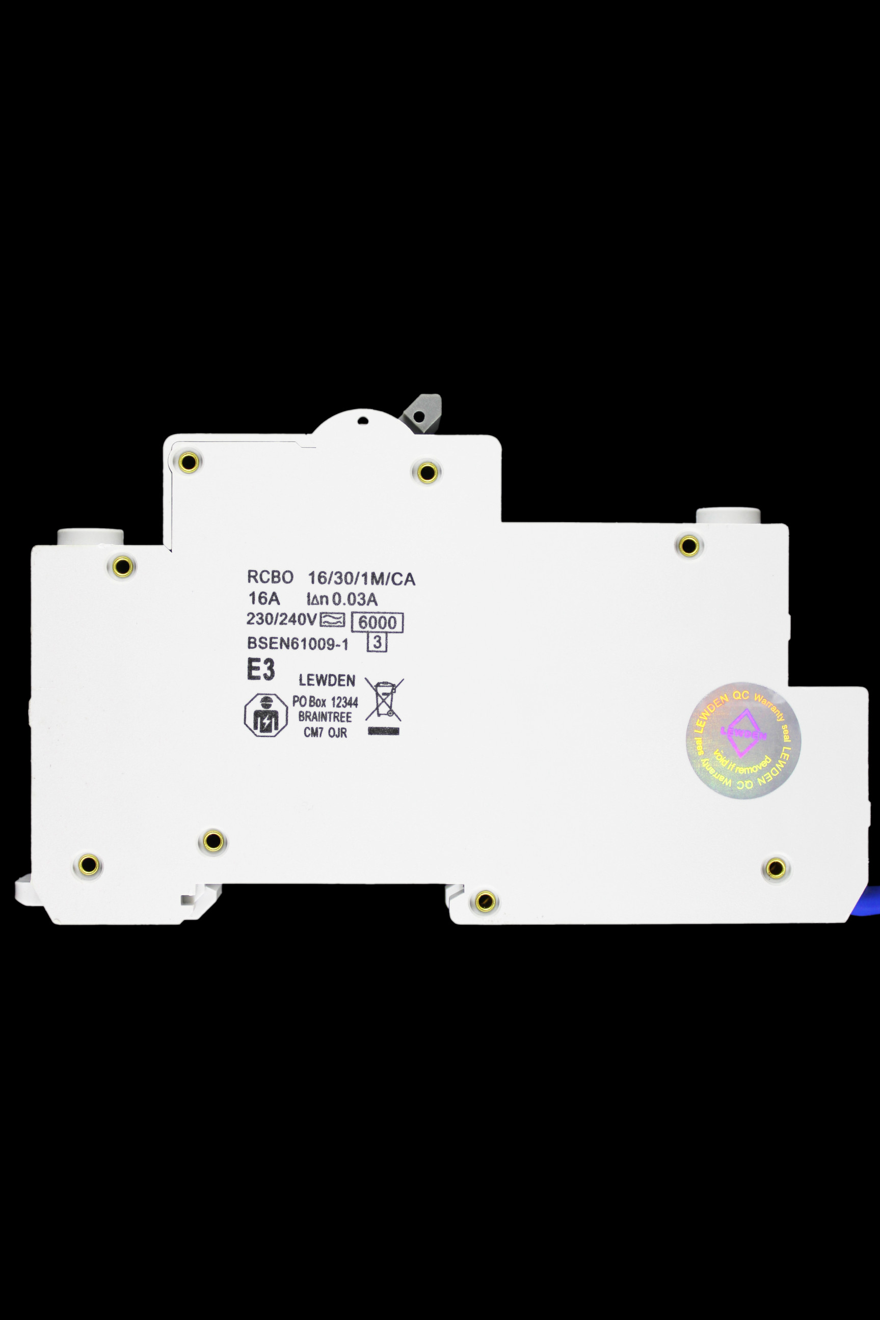 LEWDEN 16 AMP CURVE C 6kA 30mA RCBO TYPE A RCBO-16/30/1M/CA
