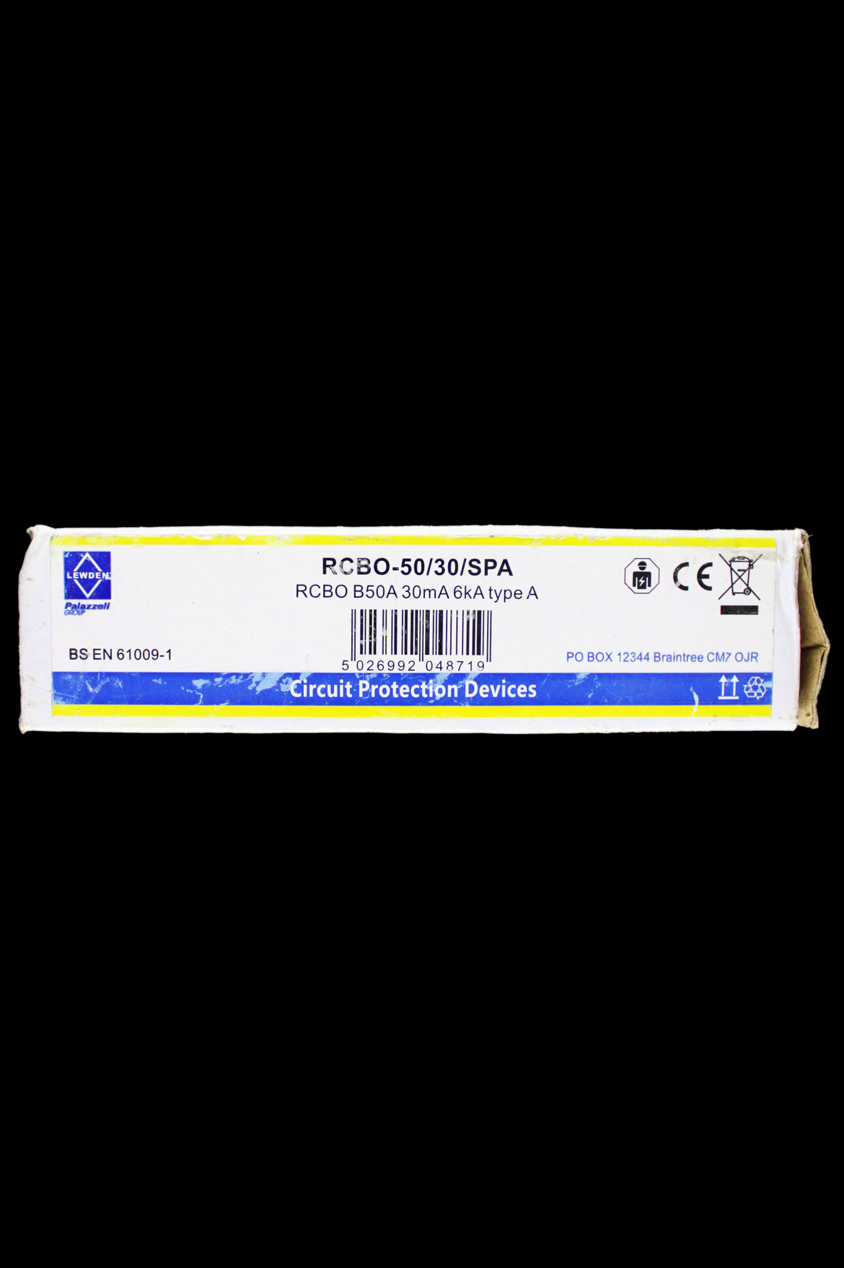 LEWDEN 50 AMP CURVE B 6kA 30mA RCBO TYPE A RCBO-50/30/SPA