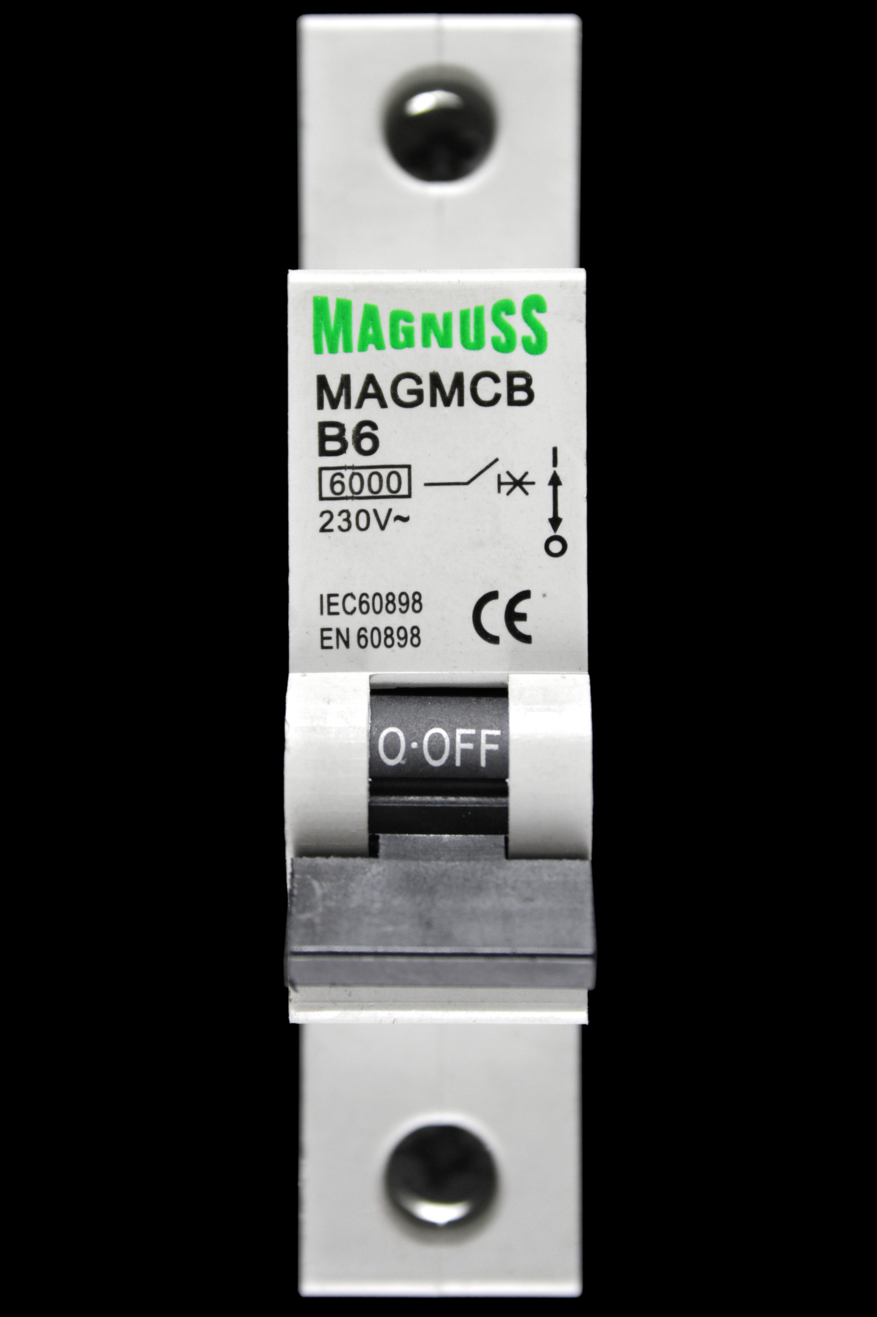MAGNUSS 6 AMP CURVE B 6kA MCB CIRCUIT BREAKER MAGMCBB6