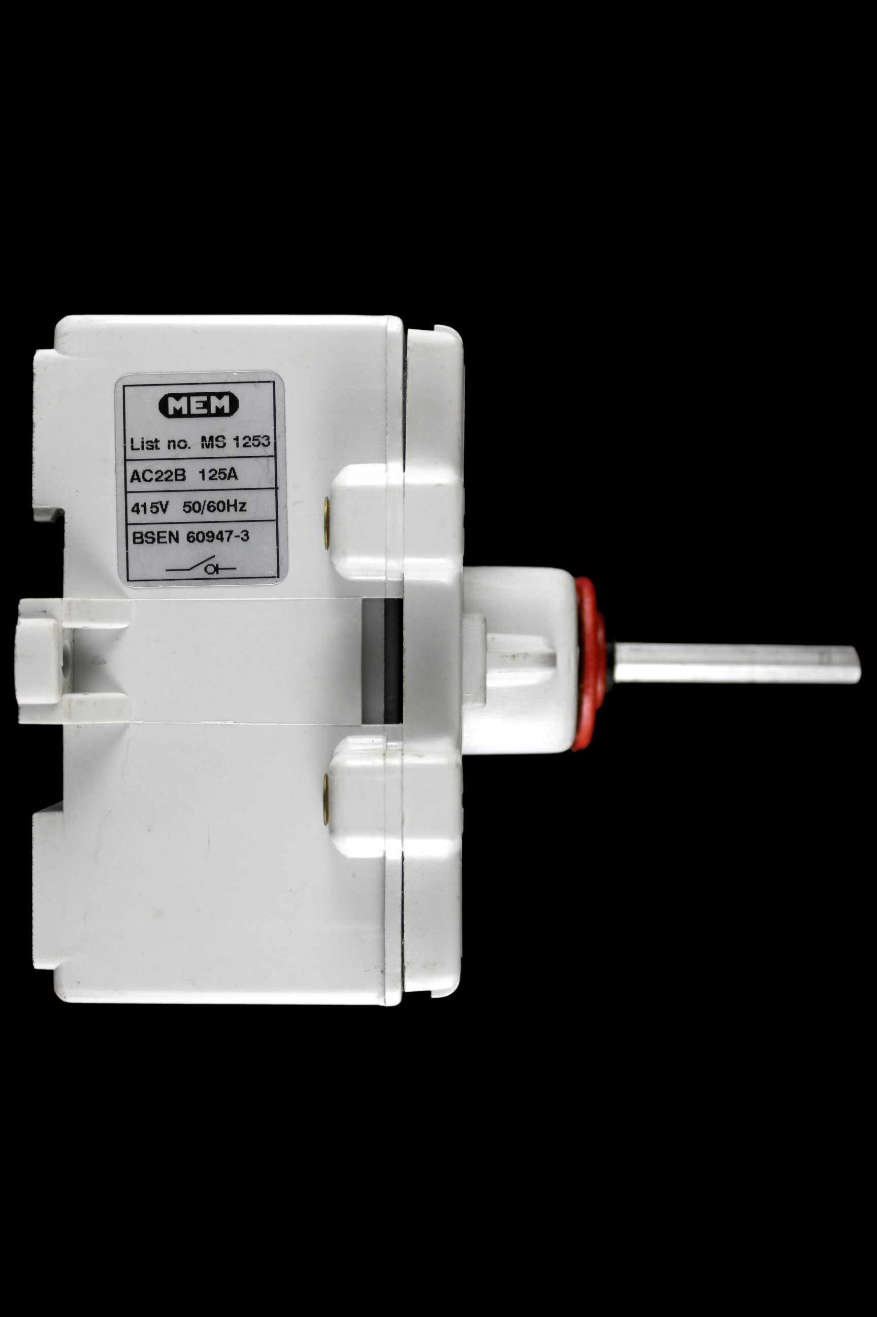MEM 125 AMP TRIPLE POLE ROTARY ROTARY MAIN SWITCH DISCONNECTOR MS 1253