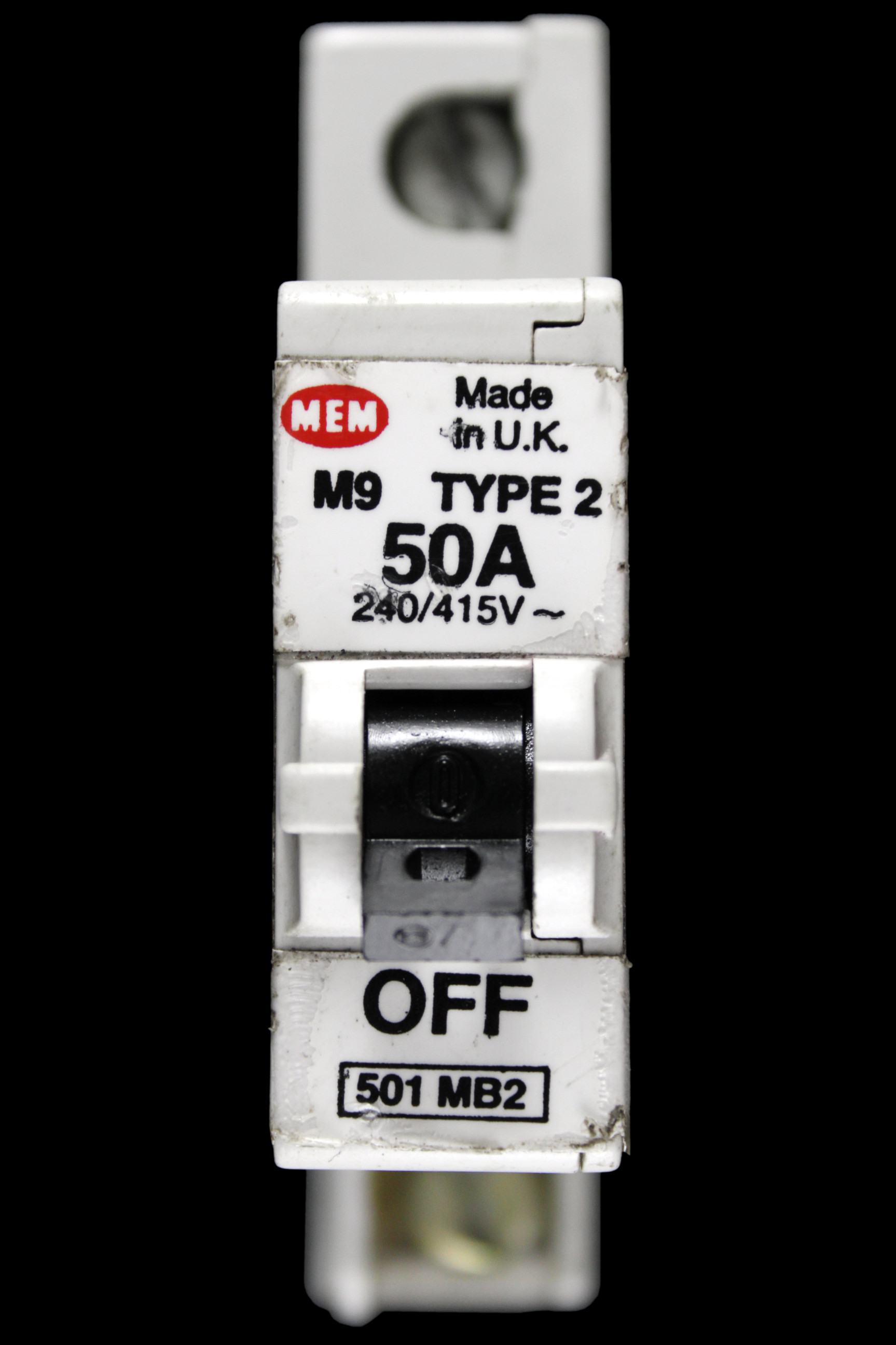 MEM 50 AMP TYPE 2 M9 MCB CIRCUIT BREAKER 501MB2