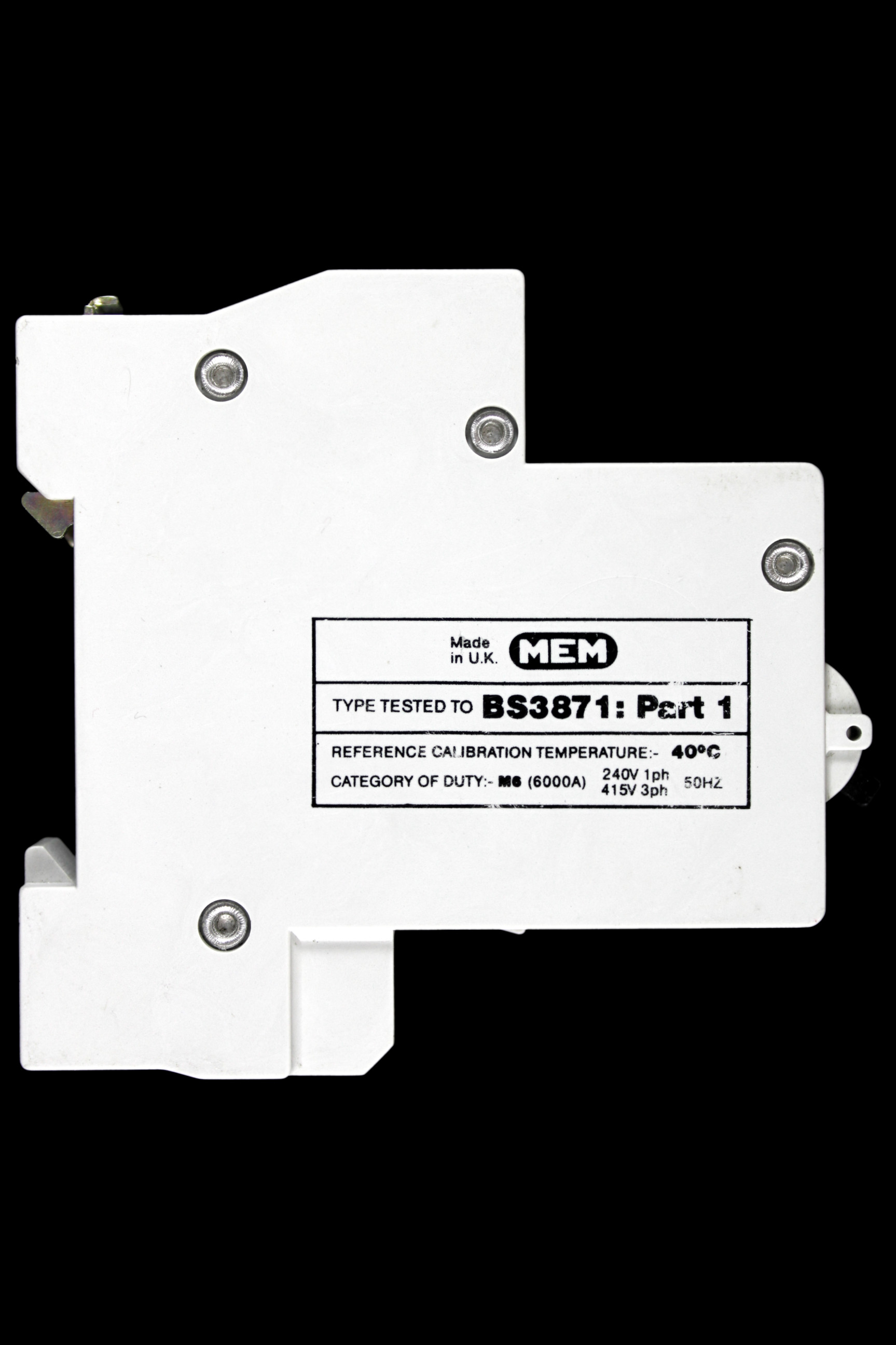 MEM 63 AMP CURVE B M6 MCB CIRCUIT BREAKER 631MB