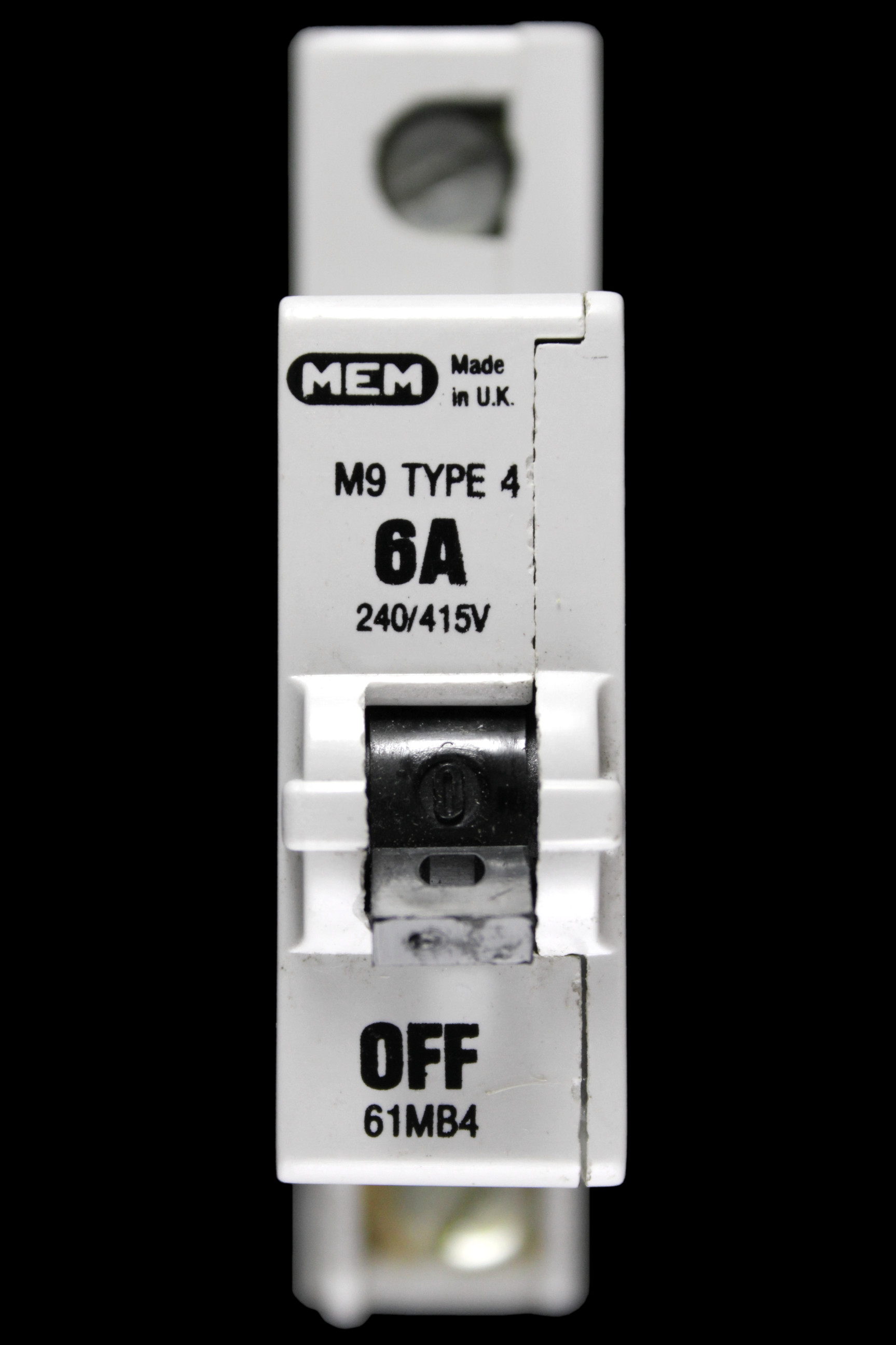 MEM 6 AMP TYPE 4 M9 MCB CIRCUIT BREAKER 61MB4