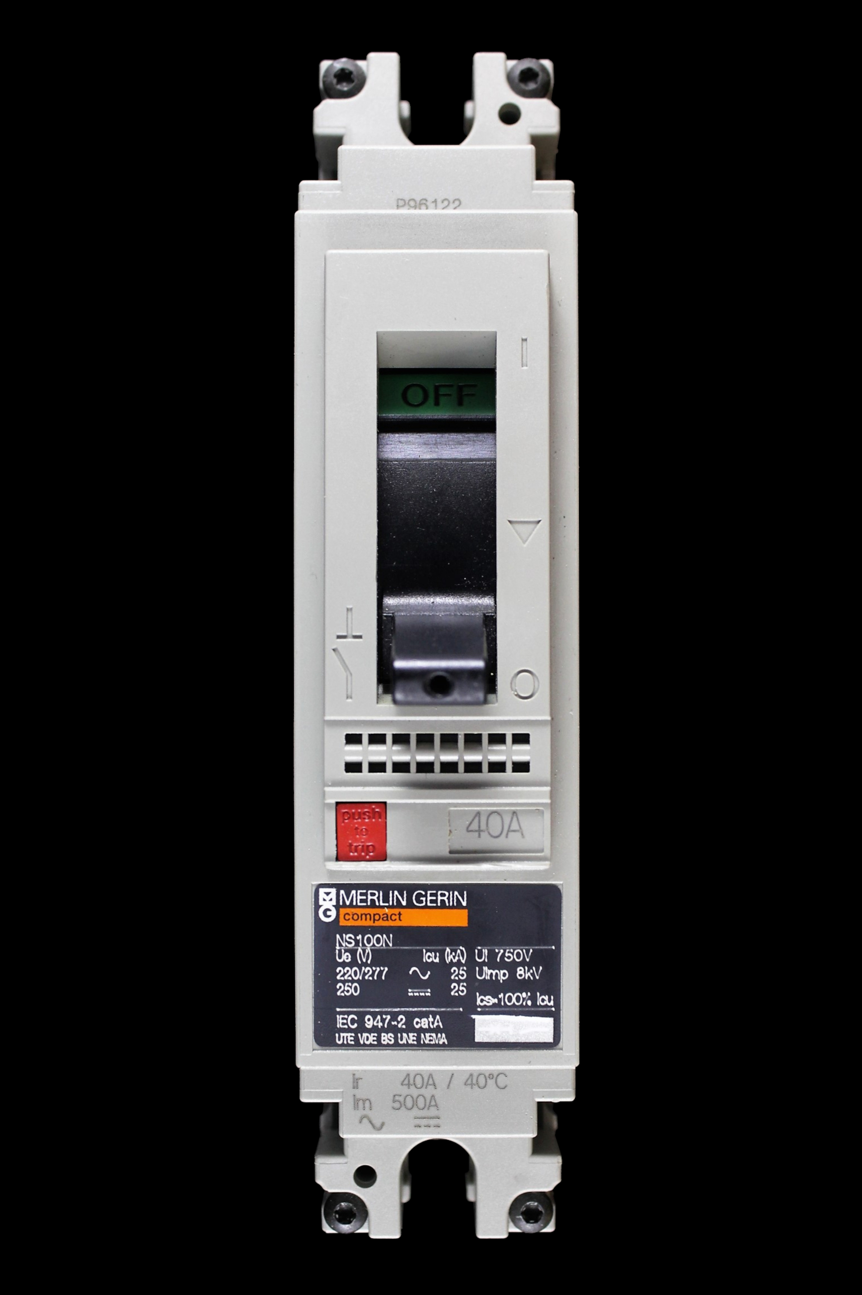 MERLIN GERIN 40 AMP 25kA MCCB NS100N