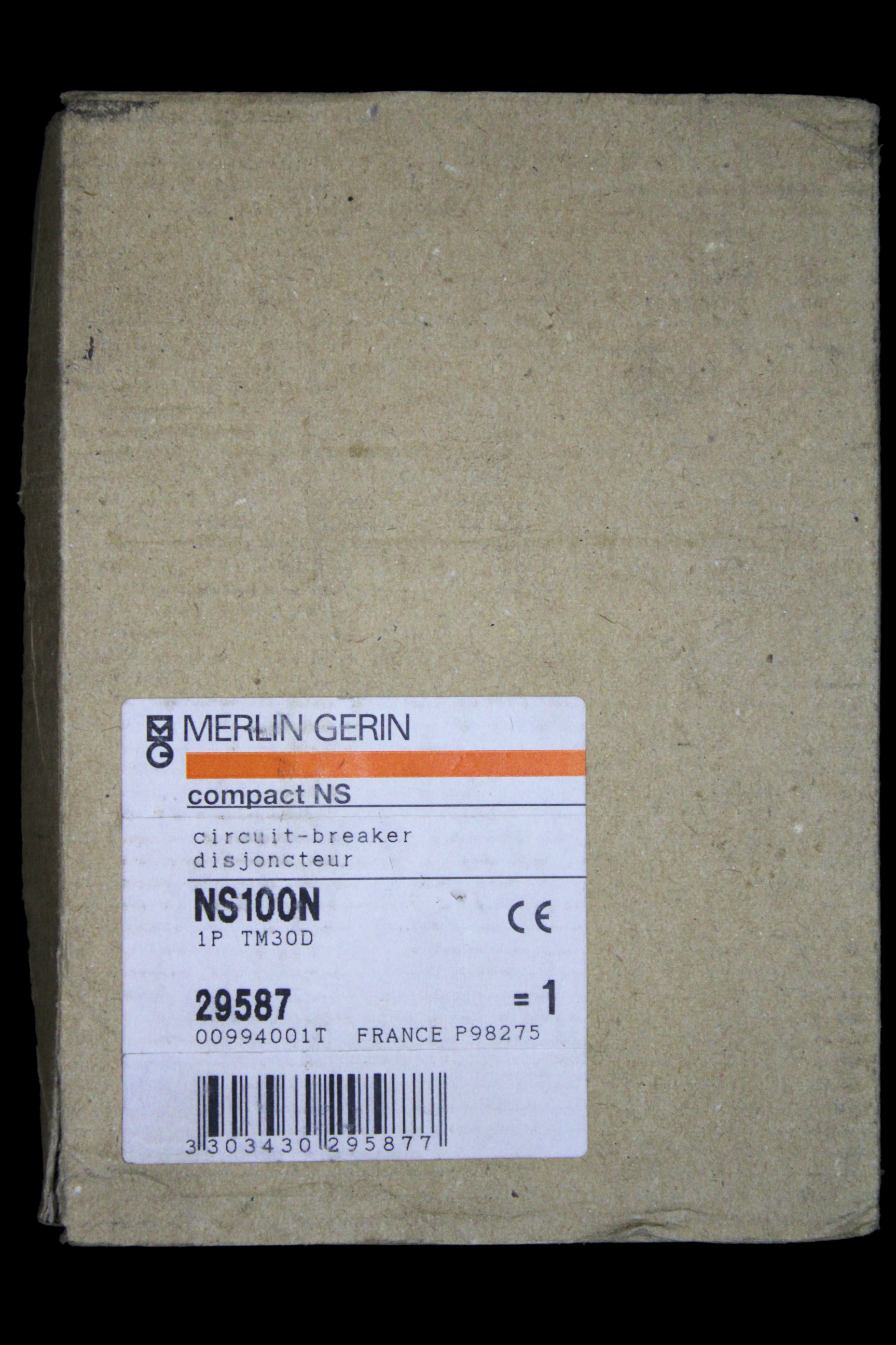 MERLIN GERIN 30 AMP 25kA MCCB NS100N 29587 TM30D